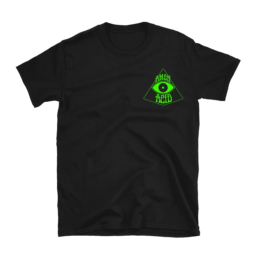 Amon Acid - Outerworlds Green T-Shirt - Black