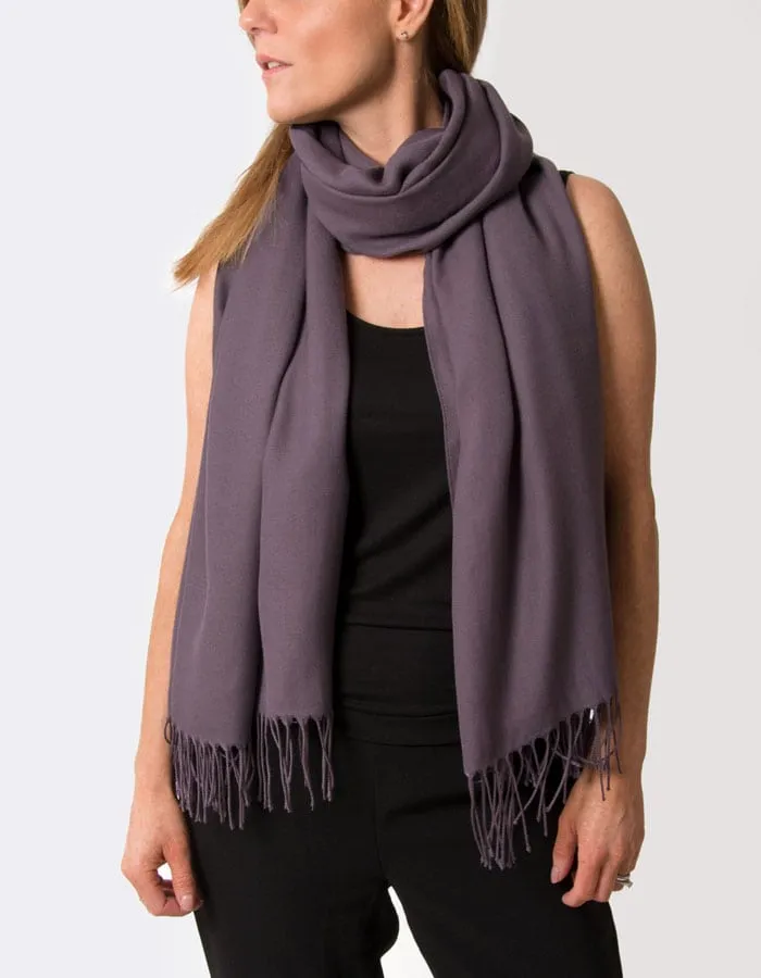 Aubergine Purple Pashmina