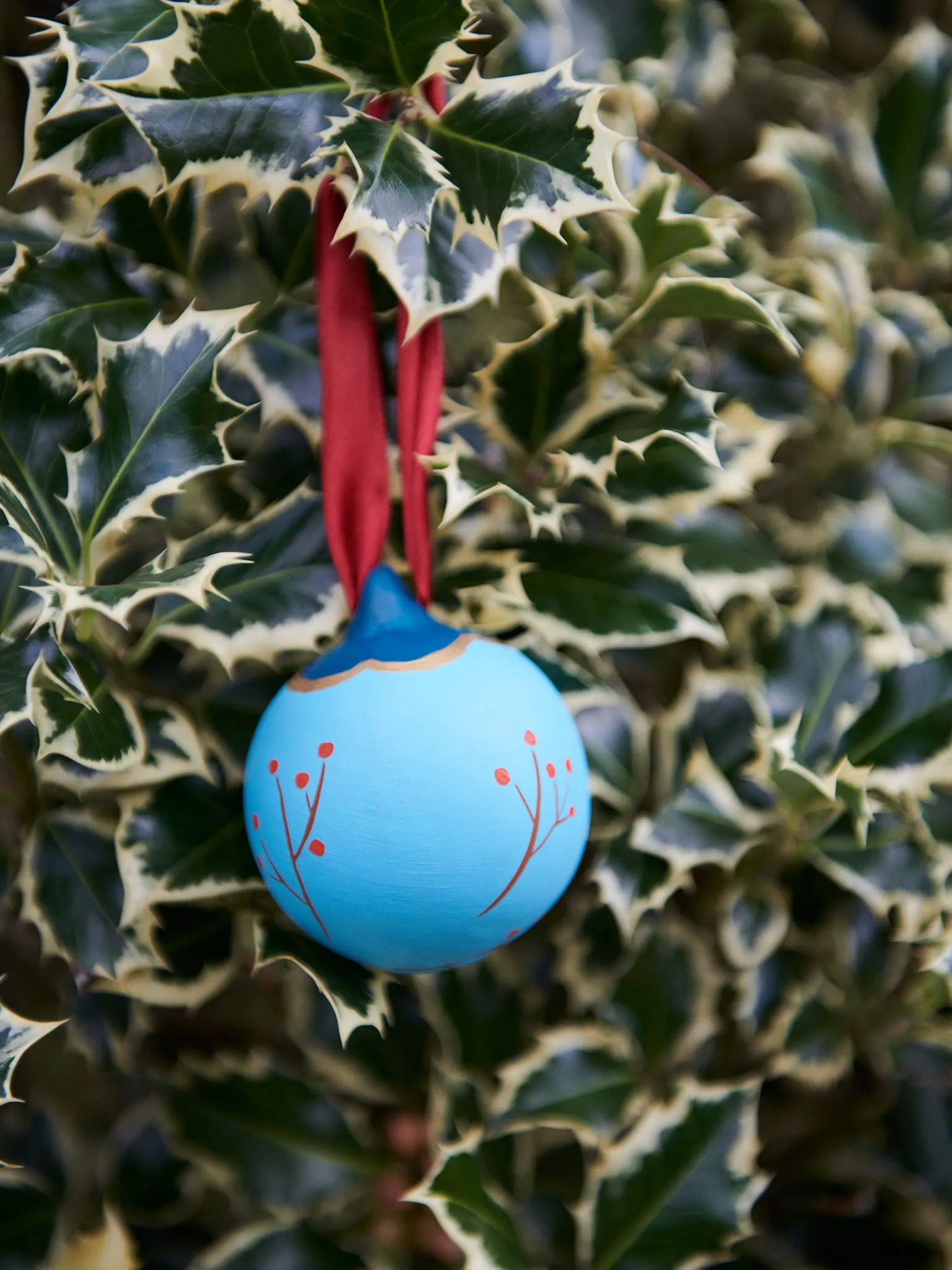 Blue Christmas Bauble