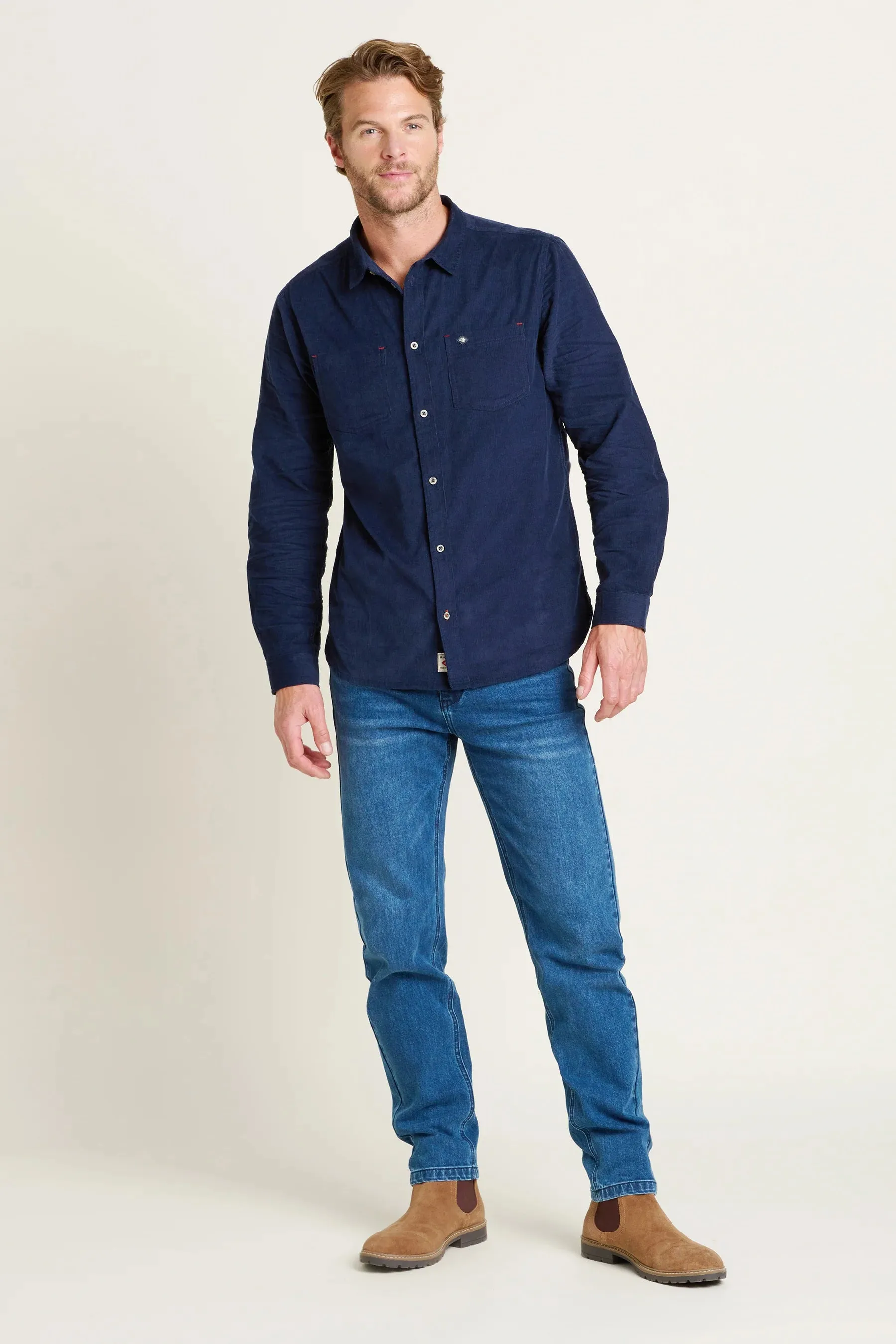 Brakeburn XL Navy Corduroy Shirt