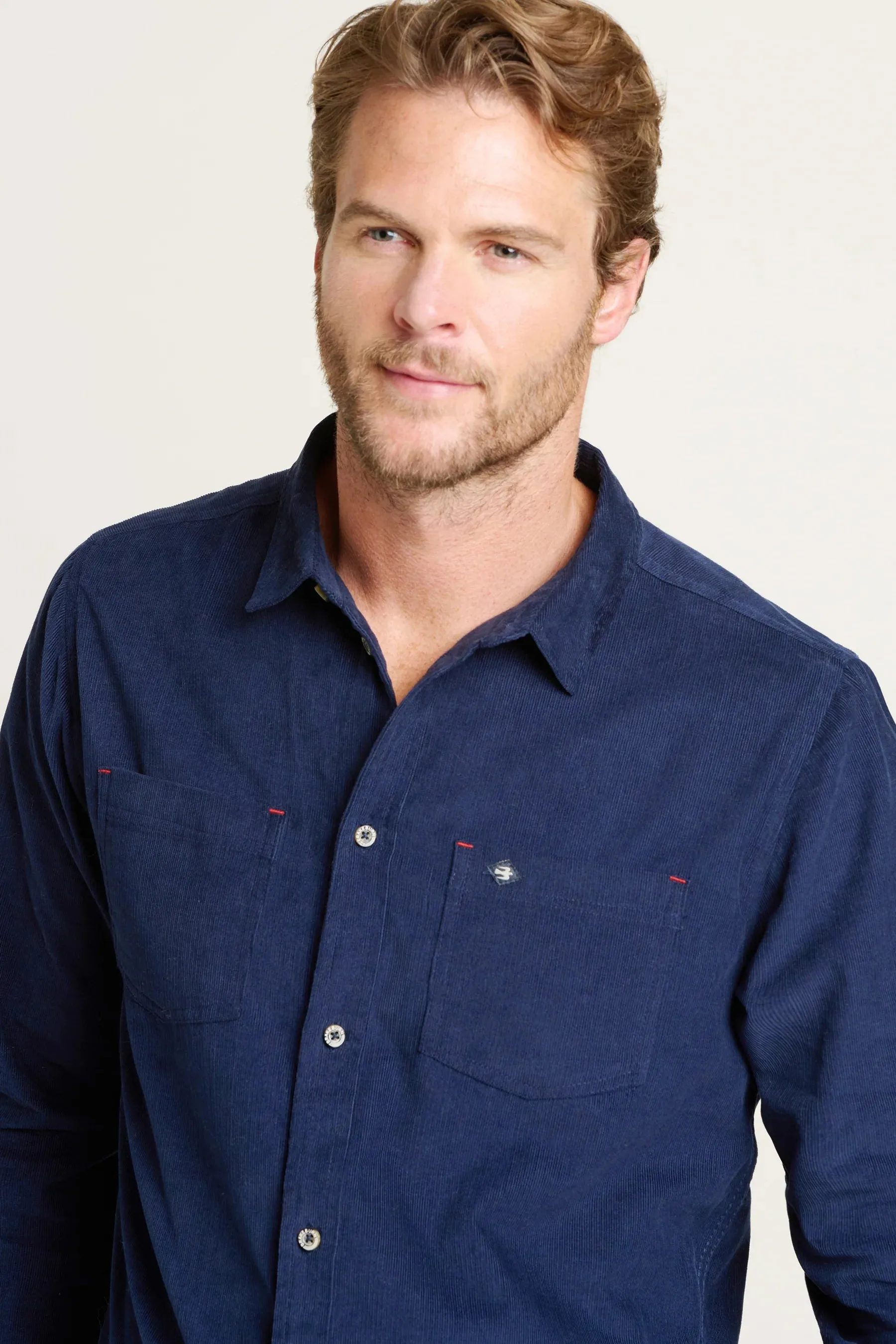 Brakeburn XL Navy Corduroy Shirt