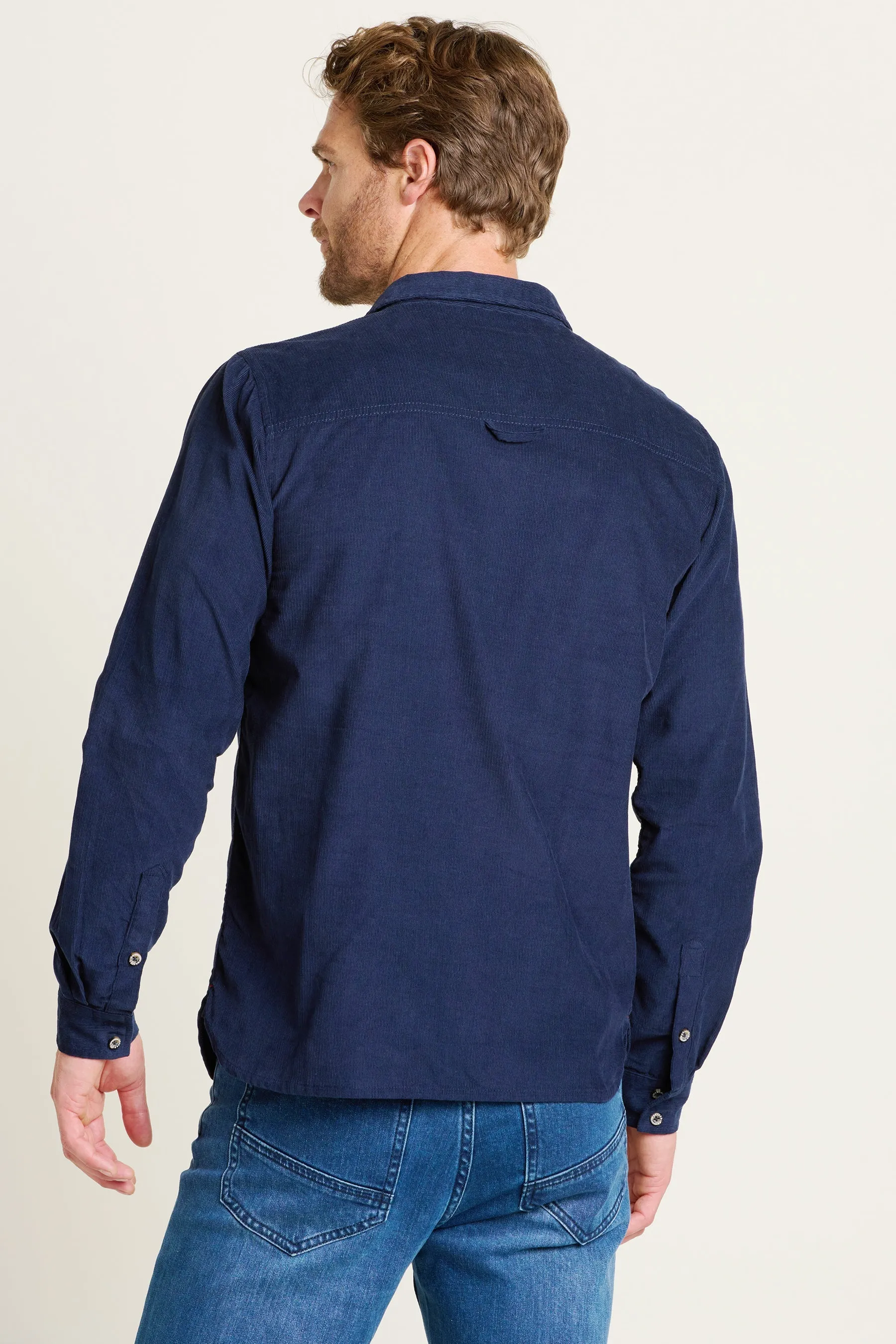 Brakeburn XL Navy Corduroy Shirt