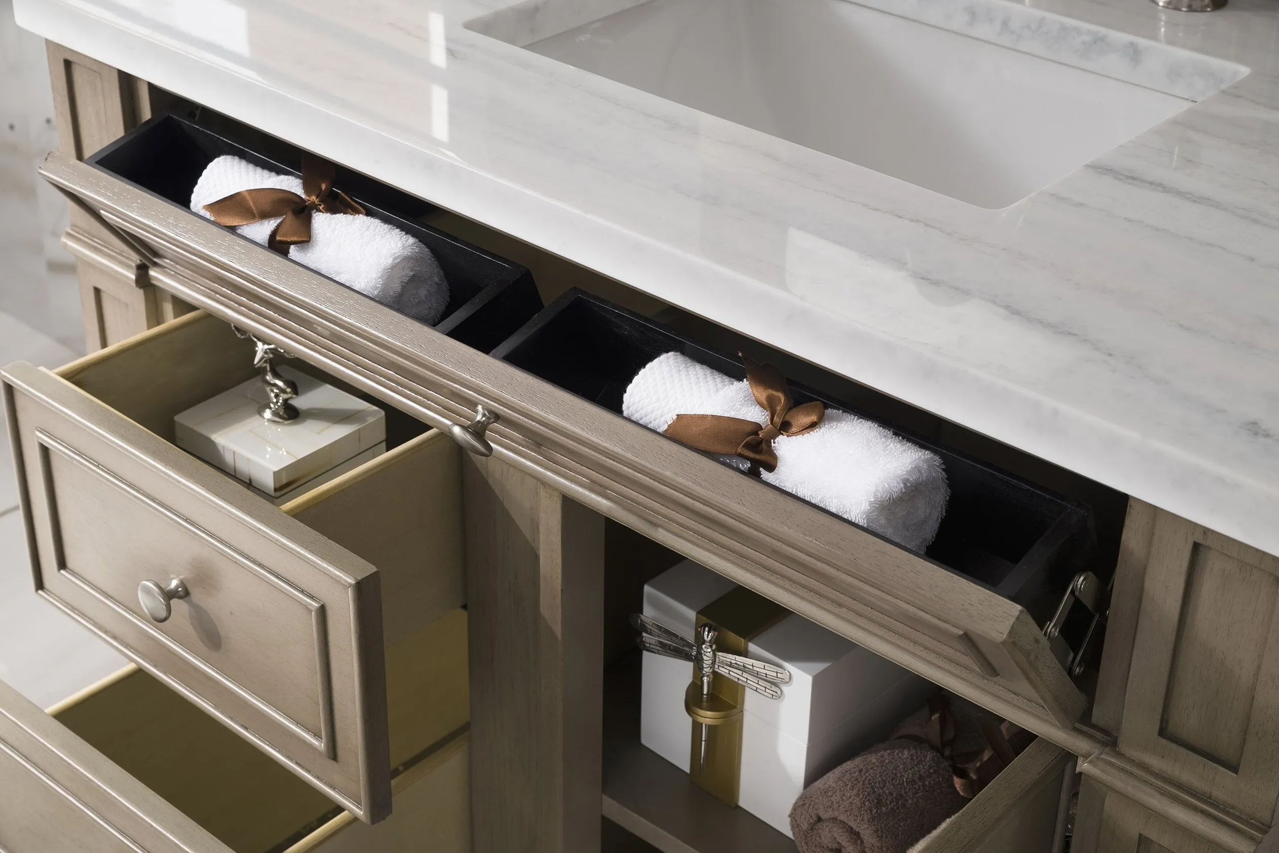 Bristol 36" Single Vanity in Whitewashed Walnut