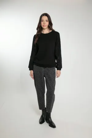 CAROLINE TROUSERS IN LEO GREY