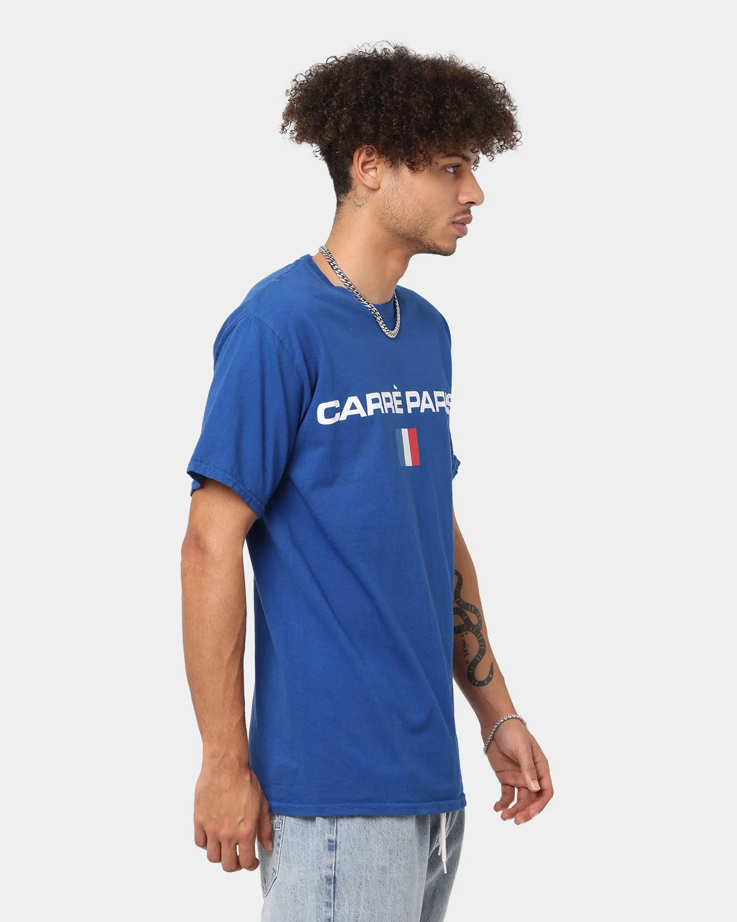 Carré Sports T-Shirt Cobalt Blue