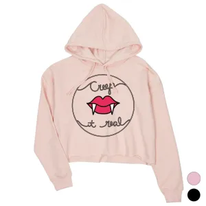 Creep It Real Womens Crop Hoodie