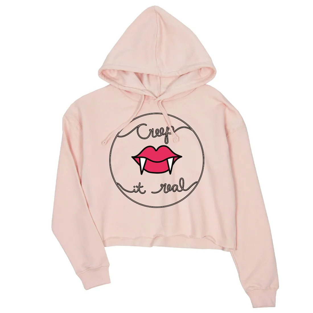 Creep It Real Womens Crop Hoodie