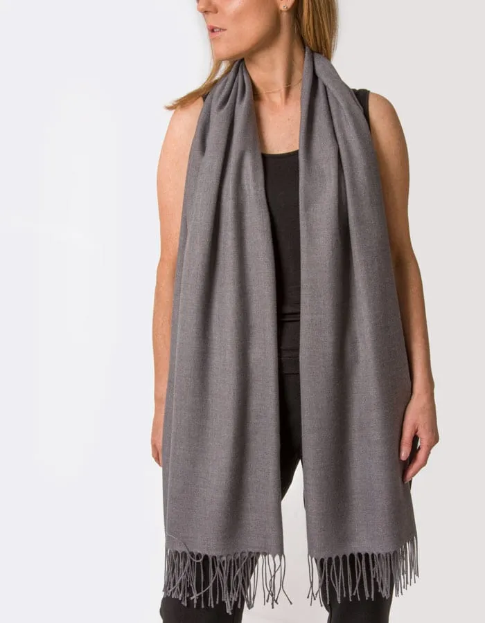 Dark Grey Pashmina