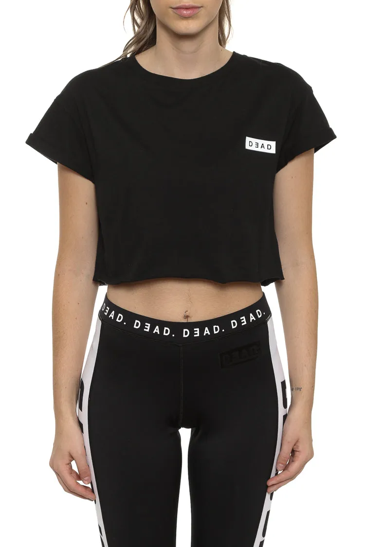 Dead Crop Box Logo Tee Black