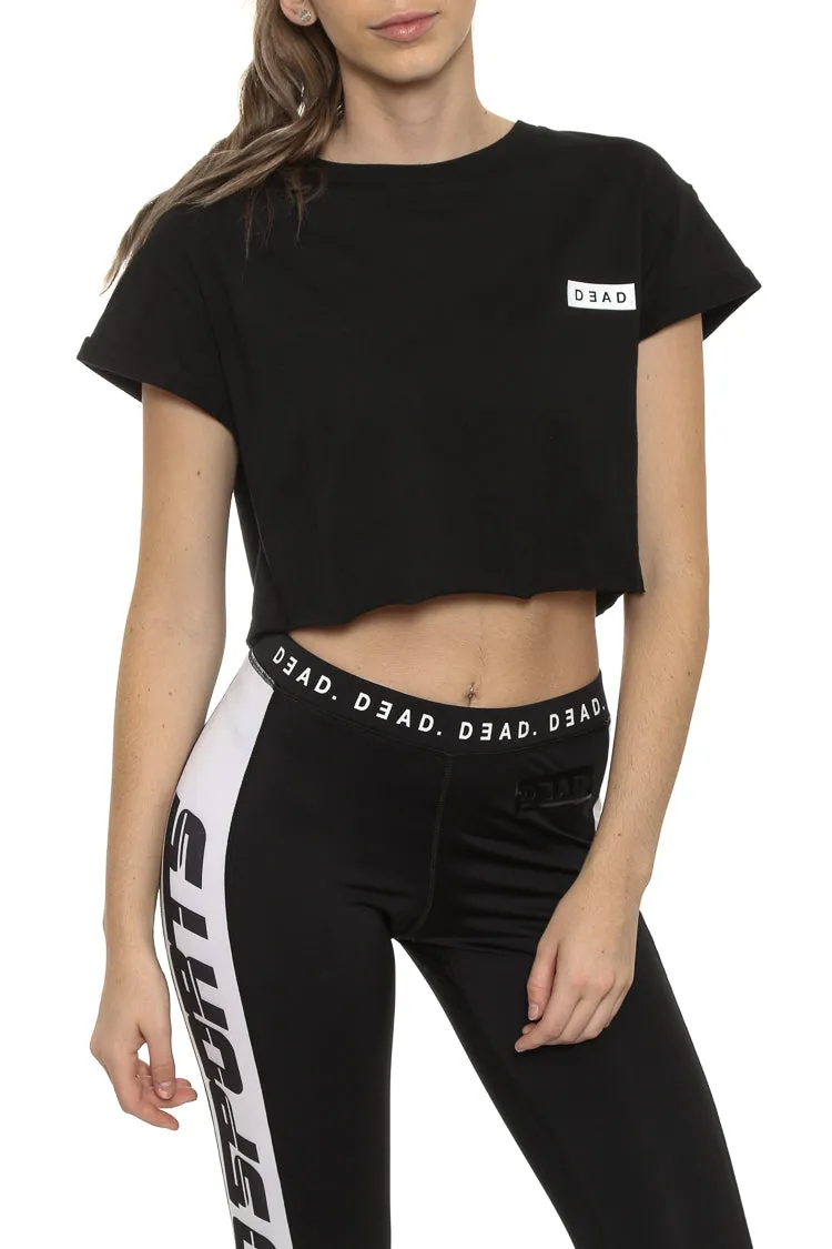 Dead Crop Box Logo Tee Black