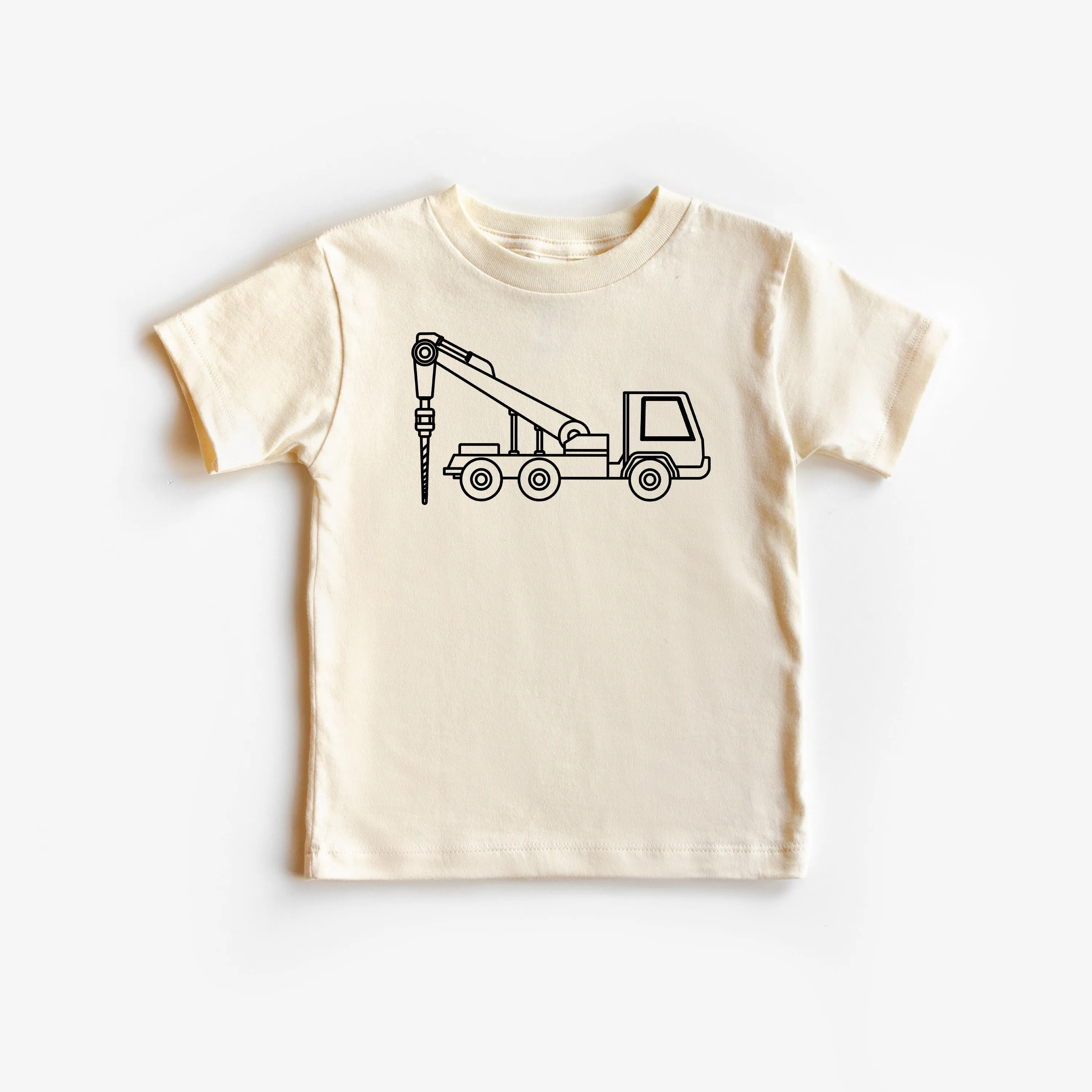 DRILLING TRUCK - Minimalist Design - Short Sleeve Child Shirt