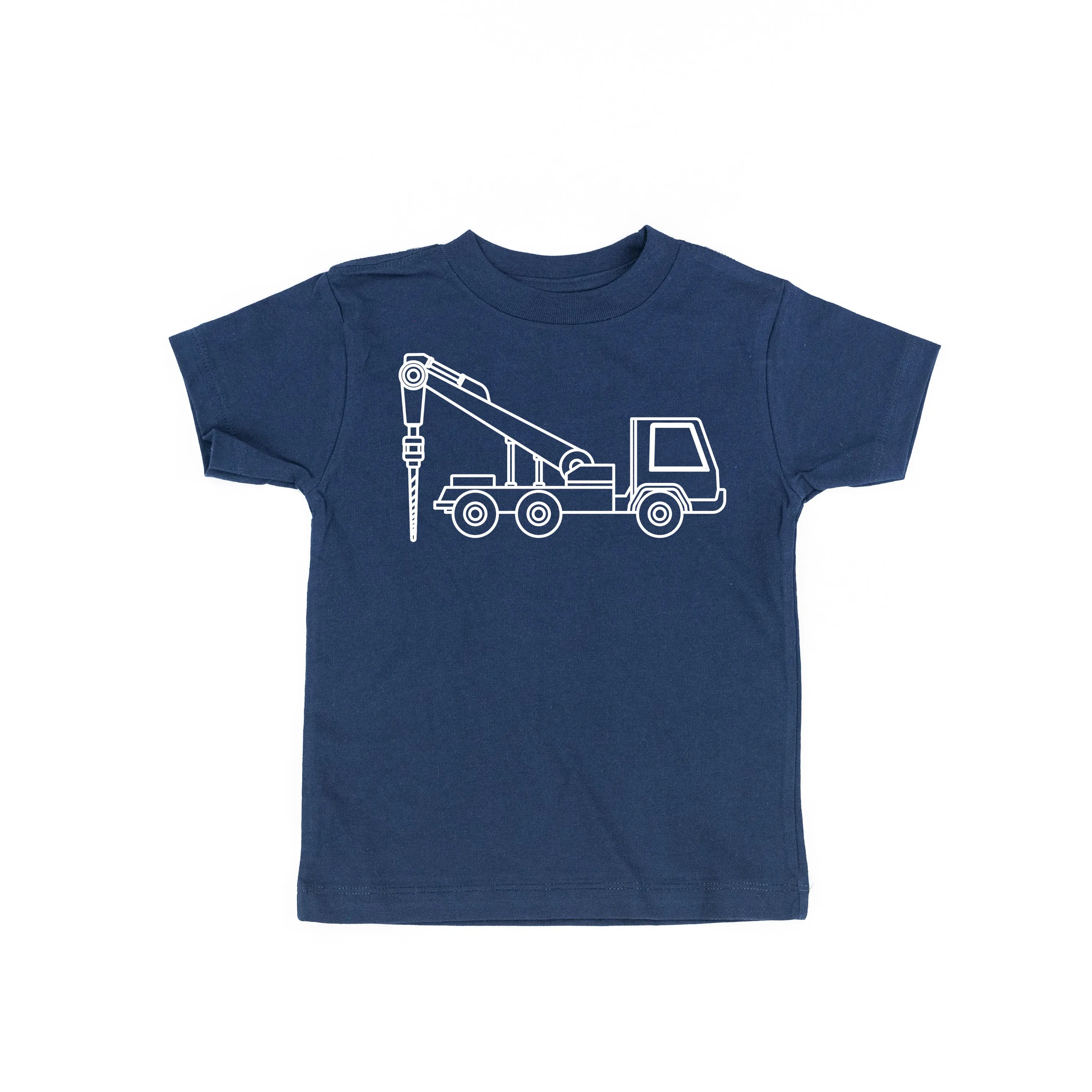 DRILLING TRUCK - Minimalist Design - Short Sleeve Child Shirt