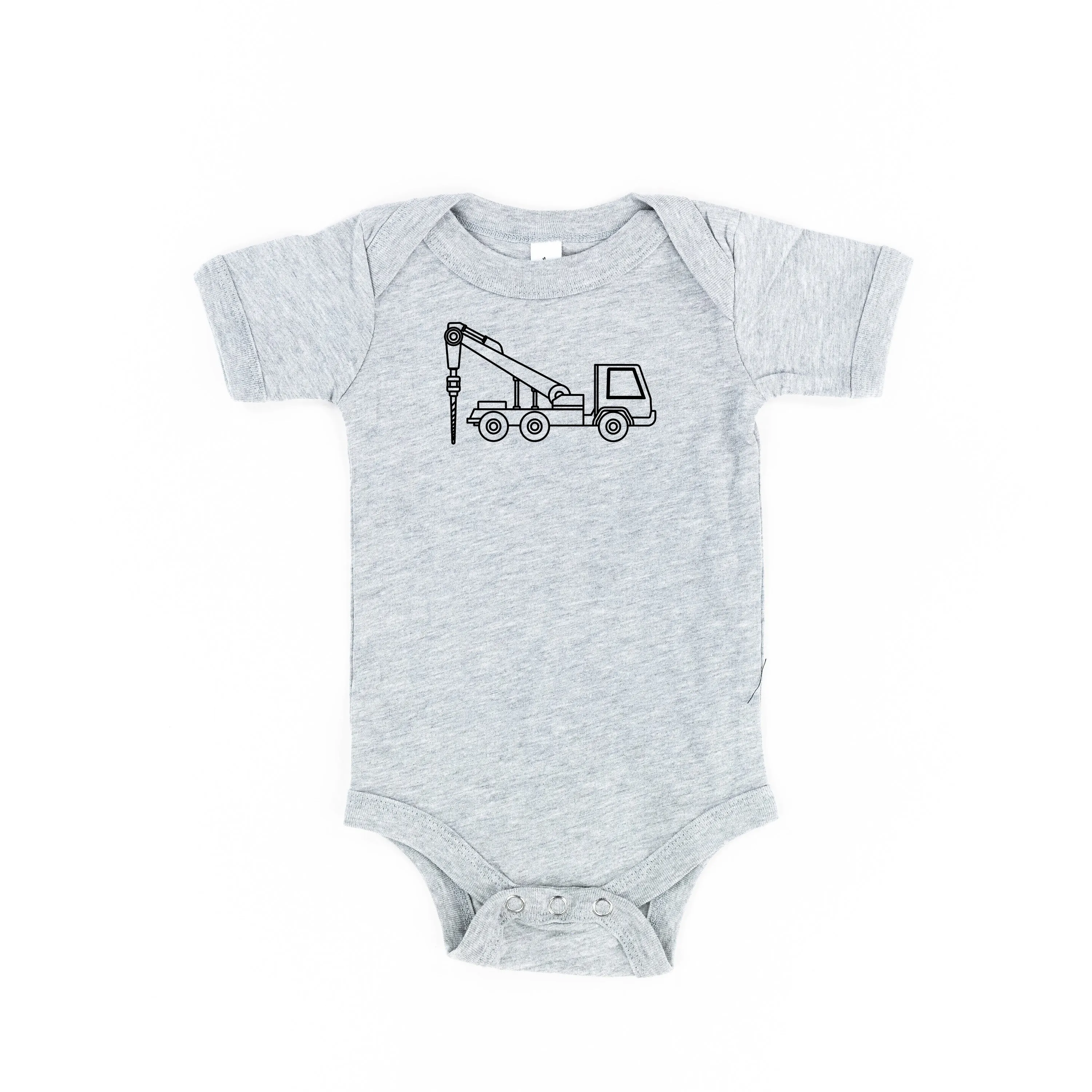 DRILLING TRUCK - Minimalist Design - Short Sleeve Child Shirt