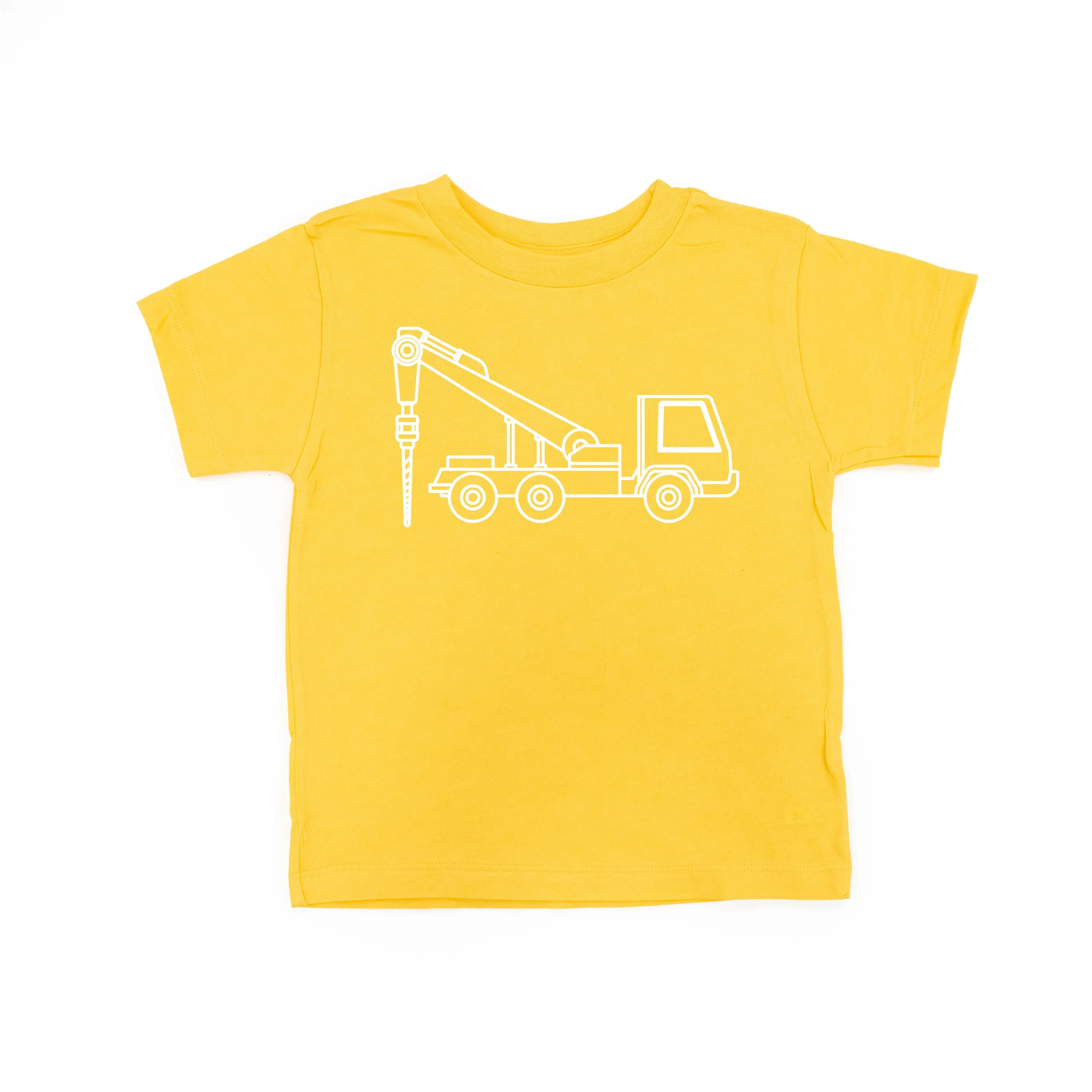 DRILLING TRUCK - Minimalist Design - Short Sleeve Child Shirt