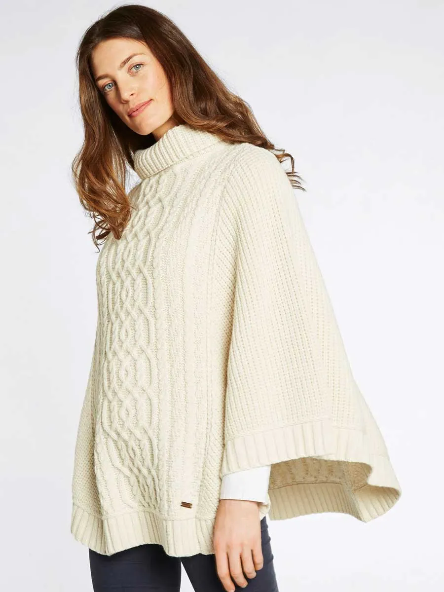 DUBARRY Kilronan Merino Poncho - Womens - Cream