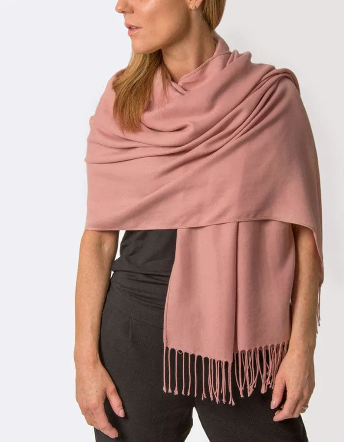 Dusky Pink Pashmina