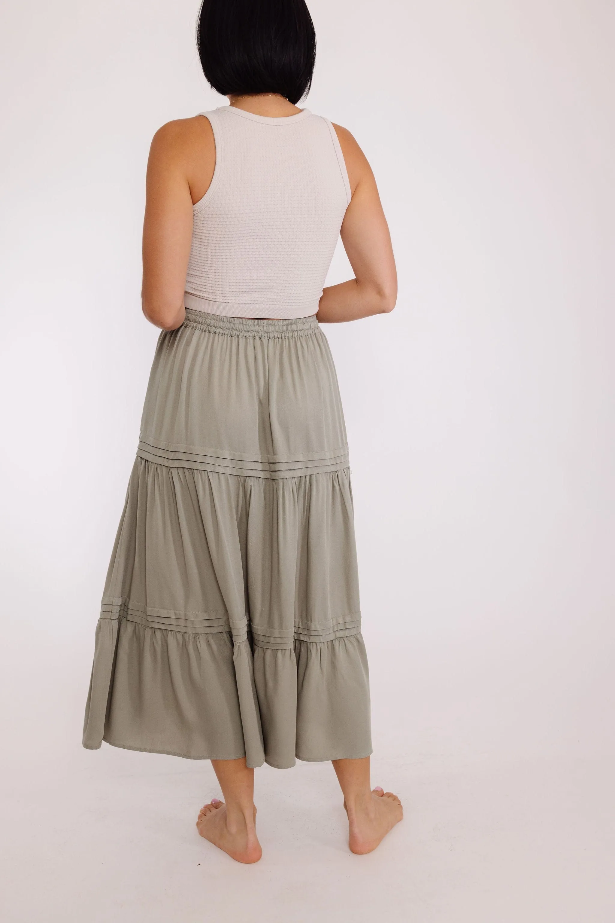 Easy Breezy Skirt in Olive