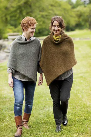 Easy Folded Poncho by Churchmouse yarns and Teas