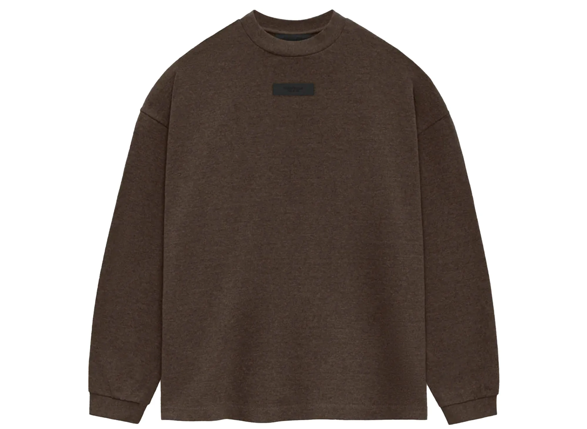 Fear of God Essentials L/S Tee in Heather Wood