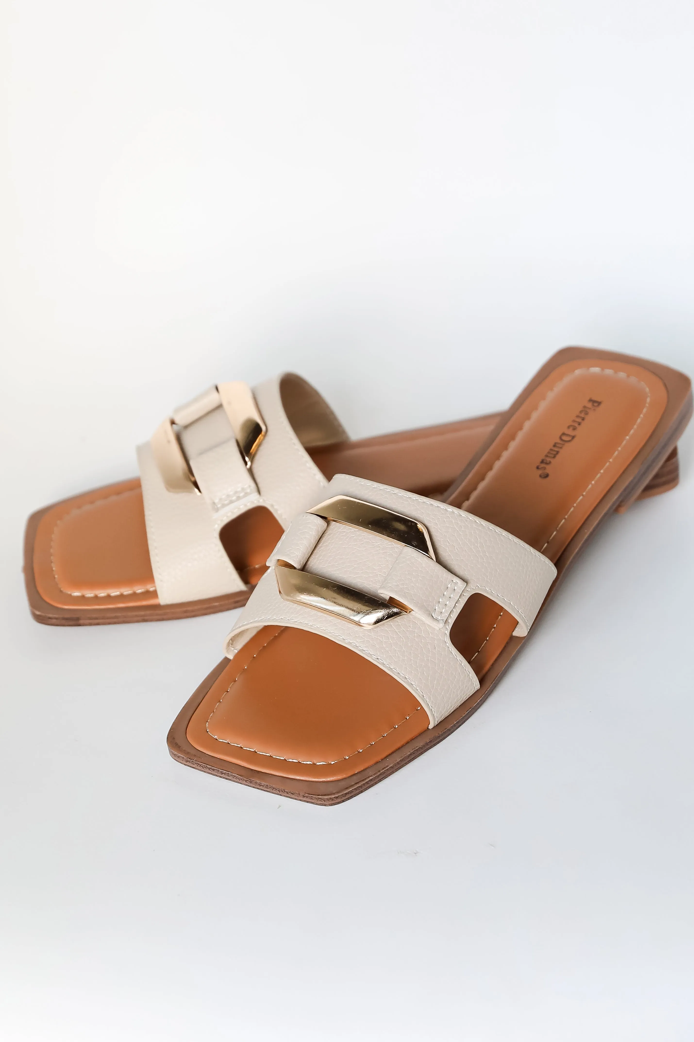 FINAL SALE - Timeless Memories Nude Slide Sandals