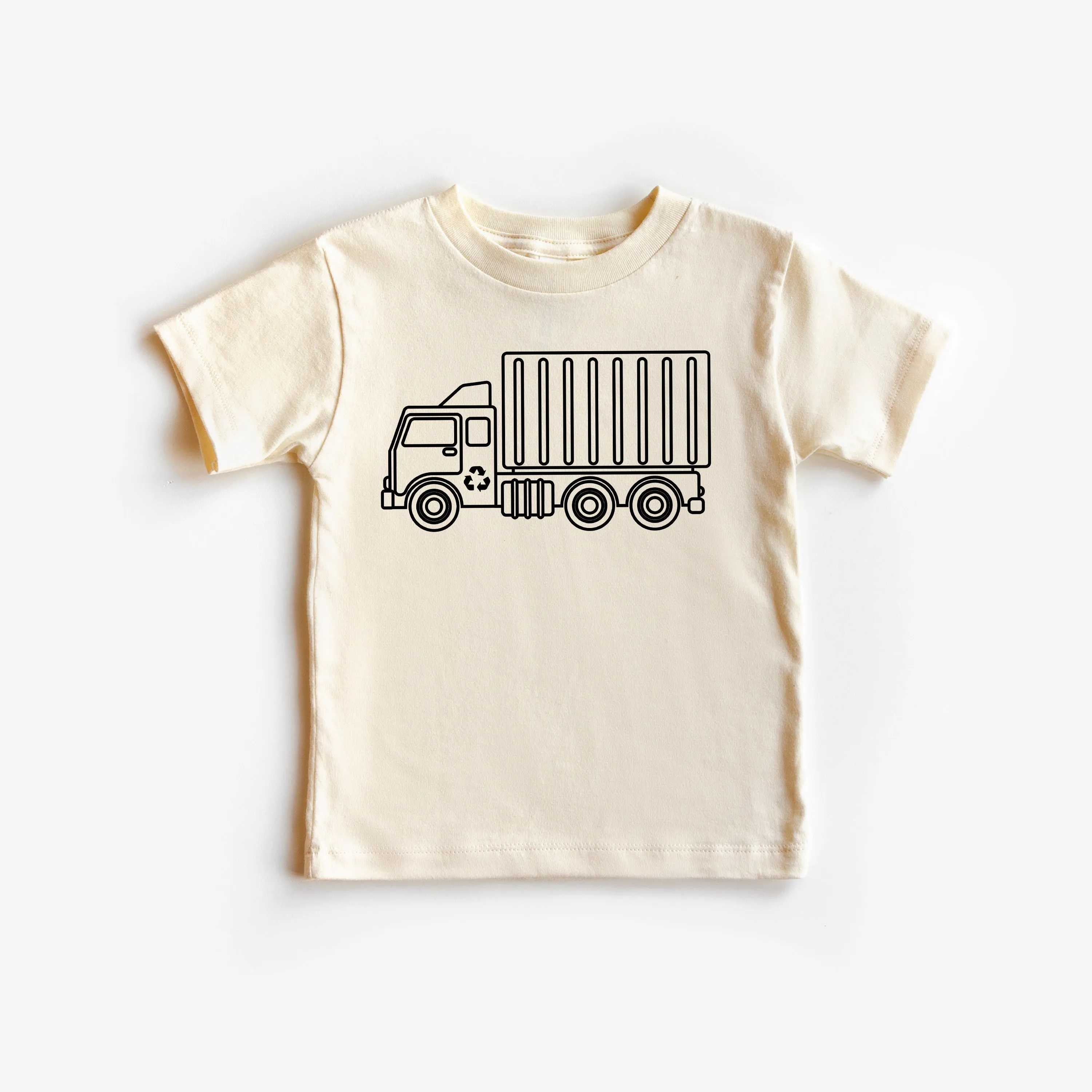 GARBAGE TRUCK - Minimalist Design - Short Sleeve Child Shirt