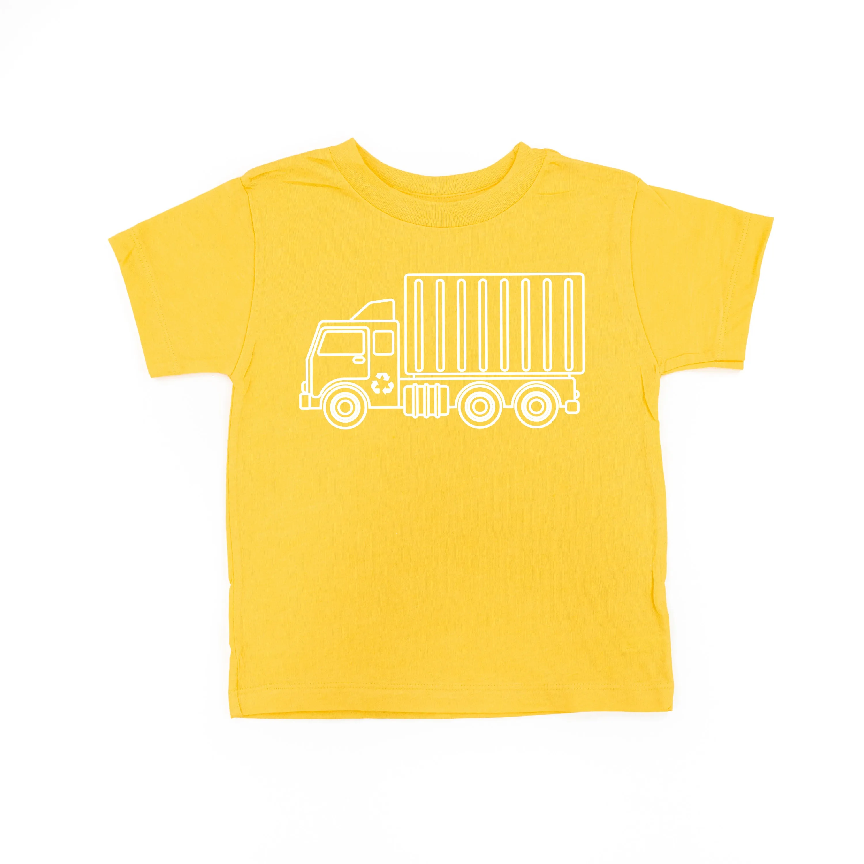 GARBAGE TRUCK - Minimalist Design - Short Sleeve Child Shirt