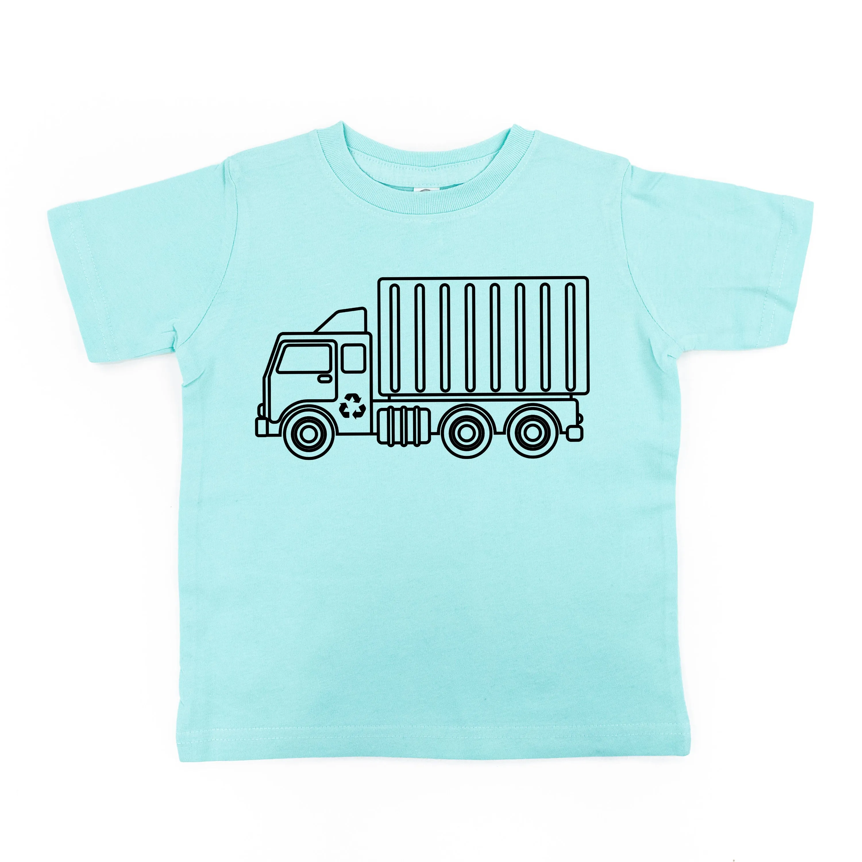 GARBAGE TRUCK - Minimalist Design - Short Sleeve Child Shirt