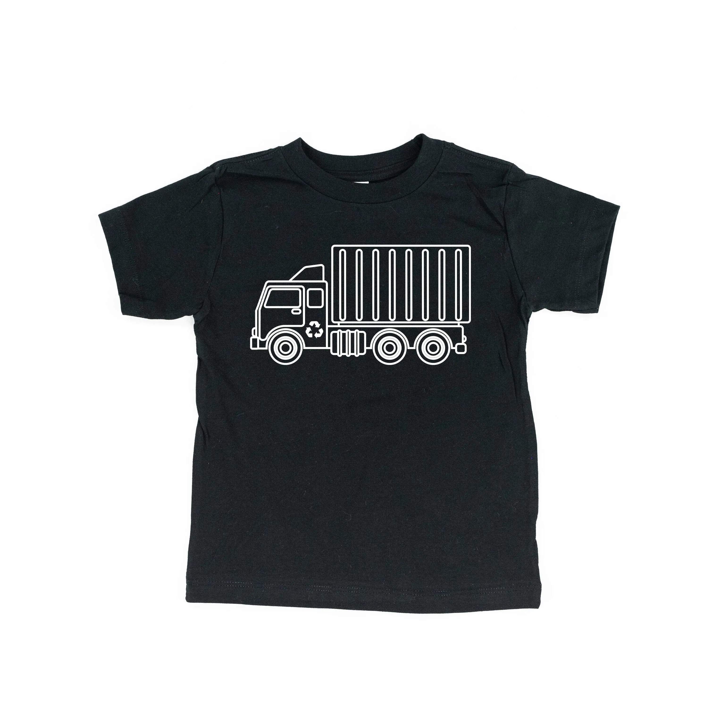 GARBAGE TRUCK - Minimalist Design - Short Sleeve Child Shirt