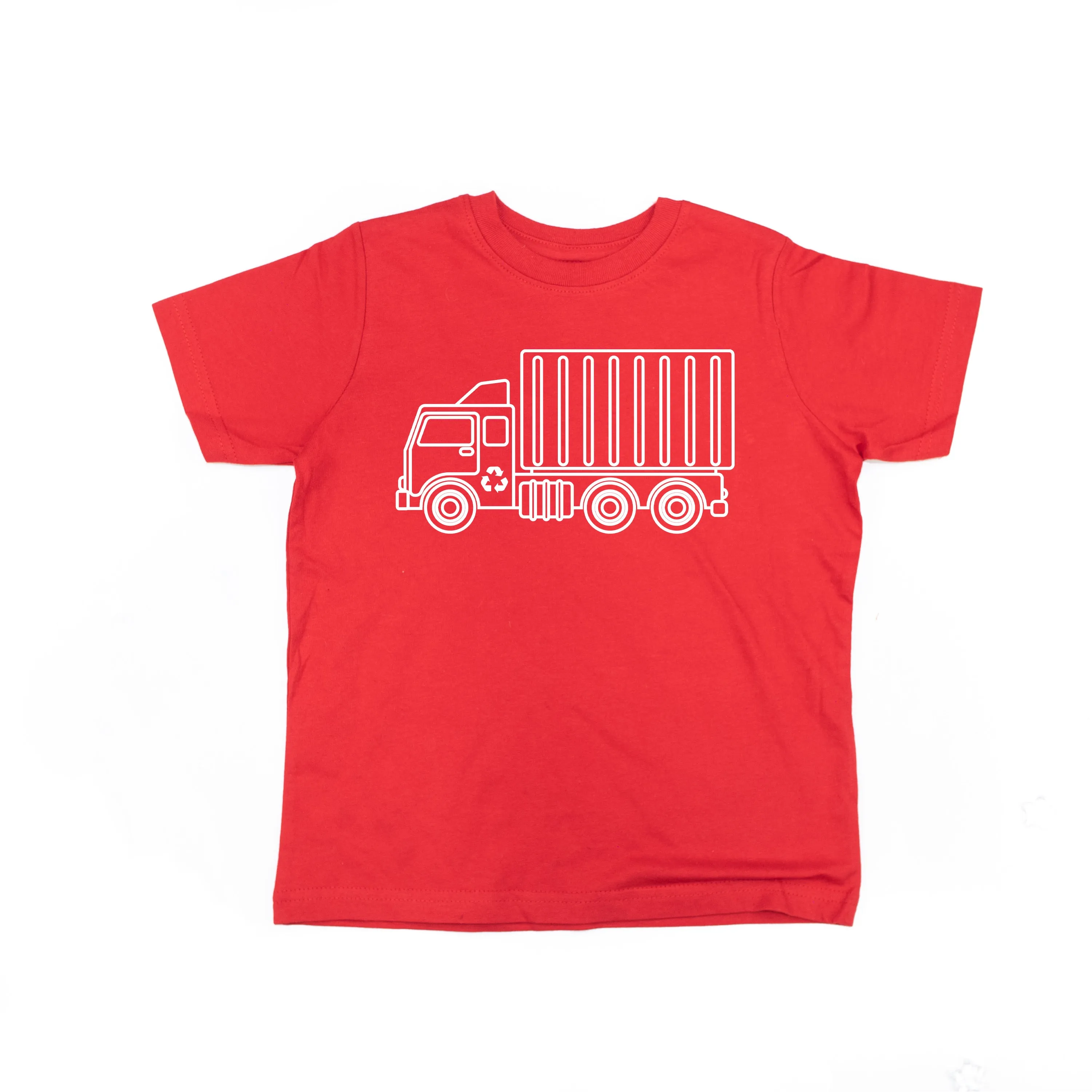 GARBAGE TRUCK - Minimalist Design - Short Sleeve Child Shirt