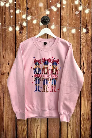 GILDAN SS DTF MERRY - LIGHT PINK