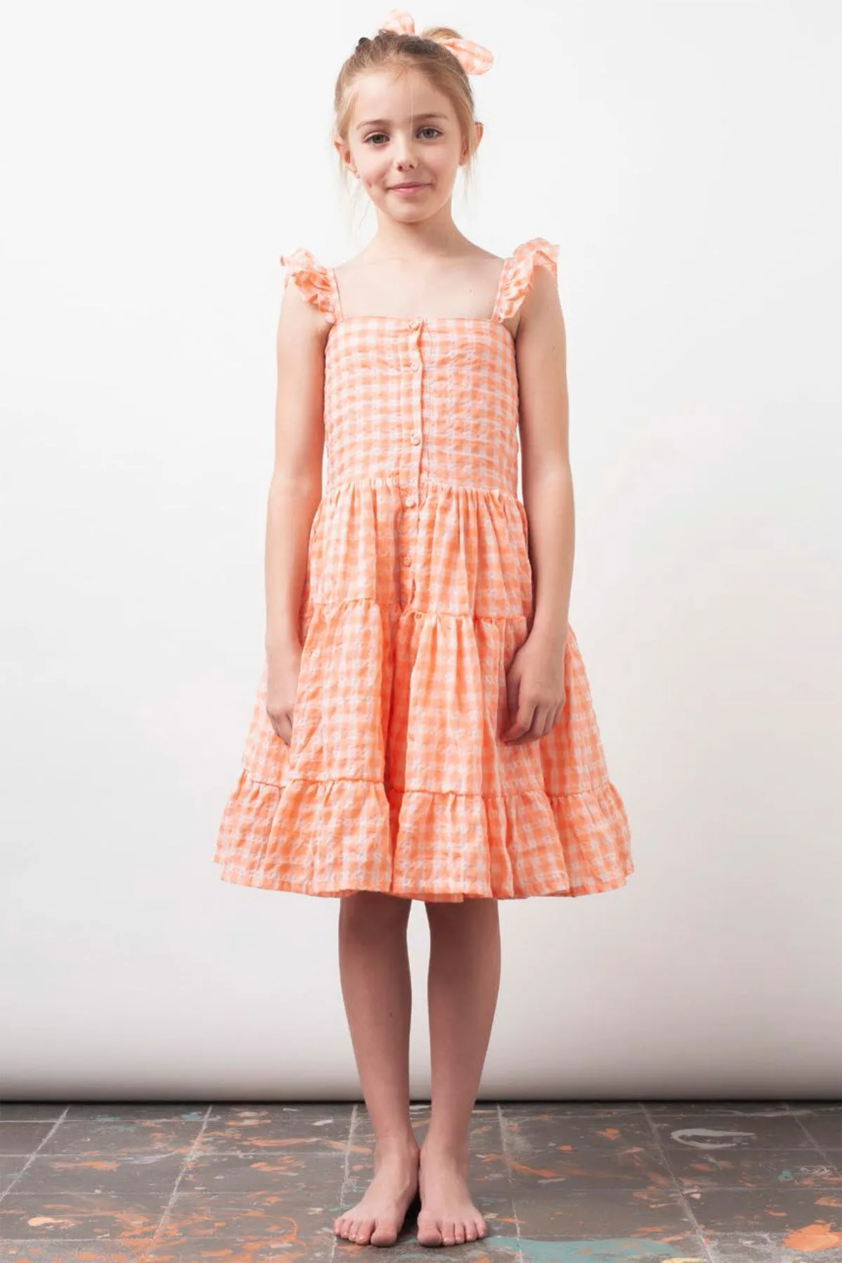 Girls Dress Tocoto Vintage Checker