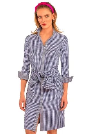 Gretchen Scott | Breezy Blouson Dress | Women's | Navy Gingham