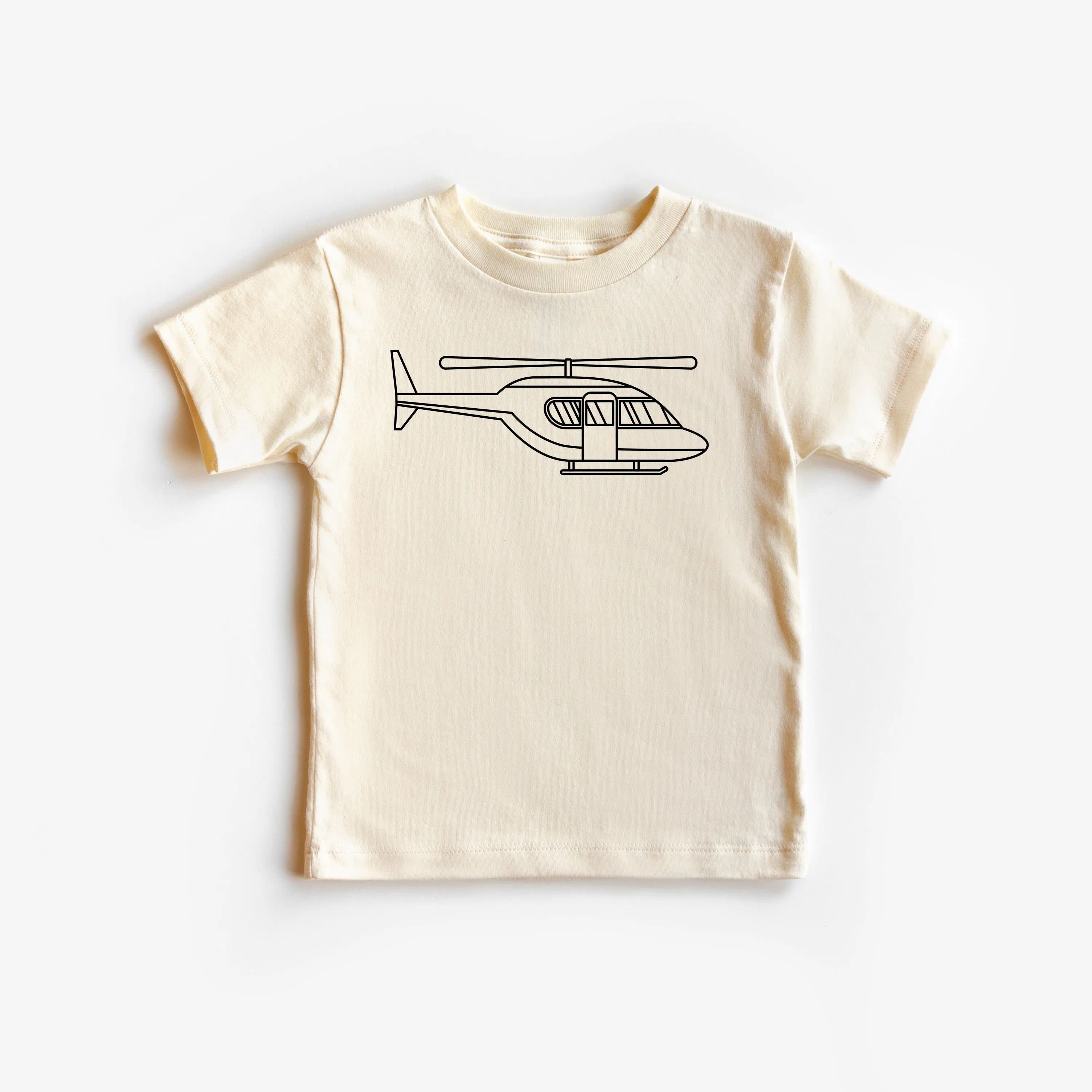 HELICOPTER - Minimalist Design - Short Sleeve Child Shirt