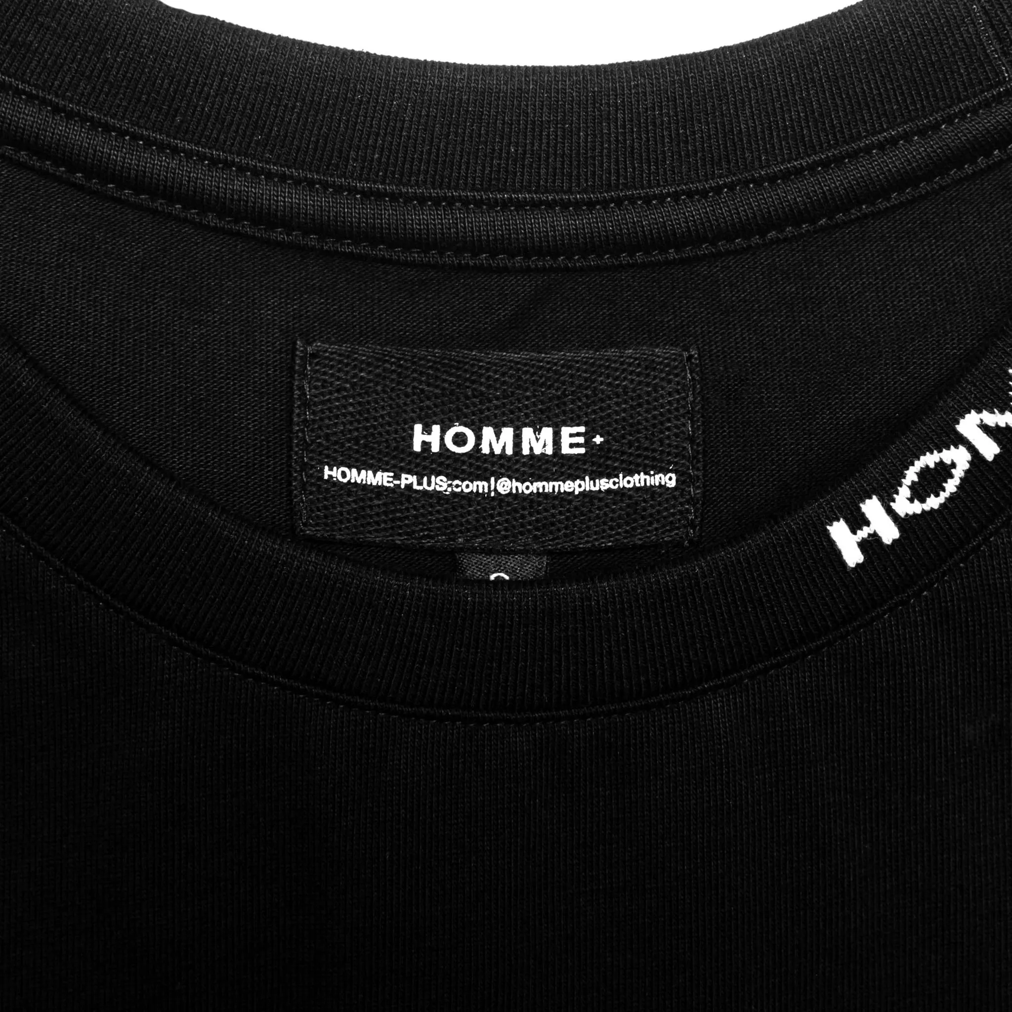 HOMME  QR Code Print Tee Black