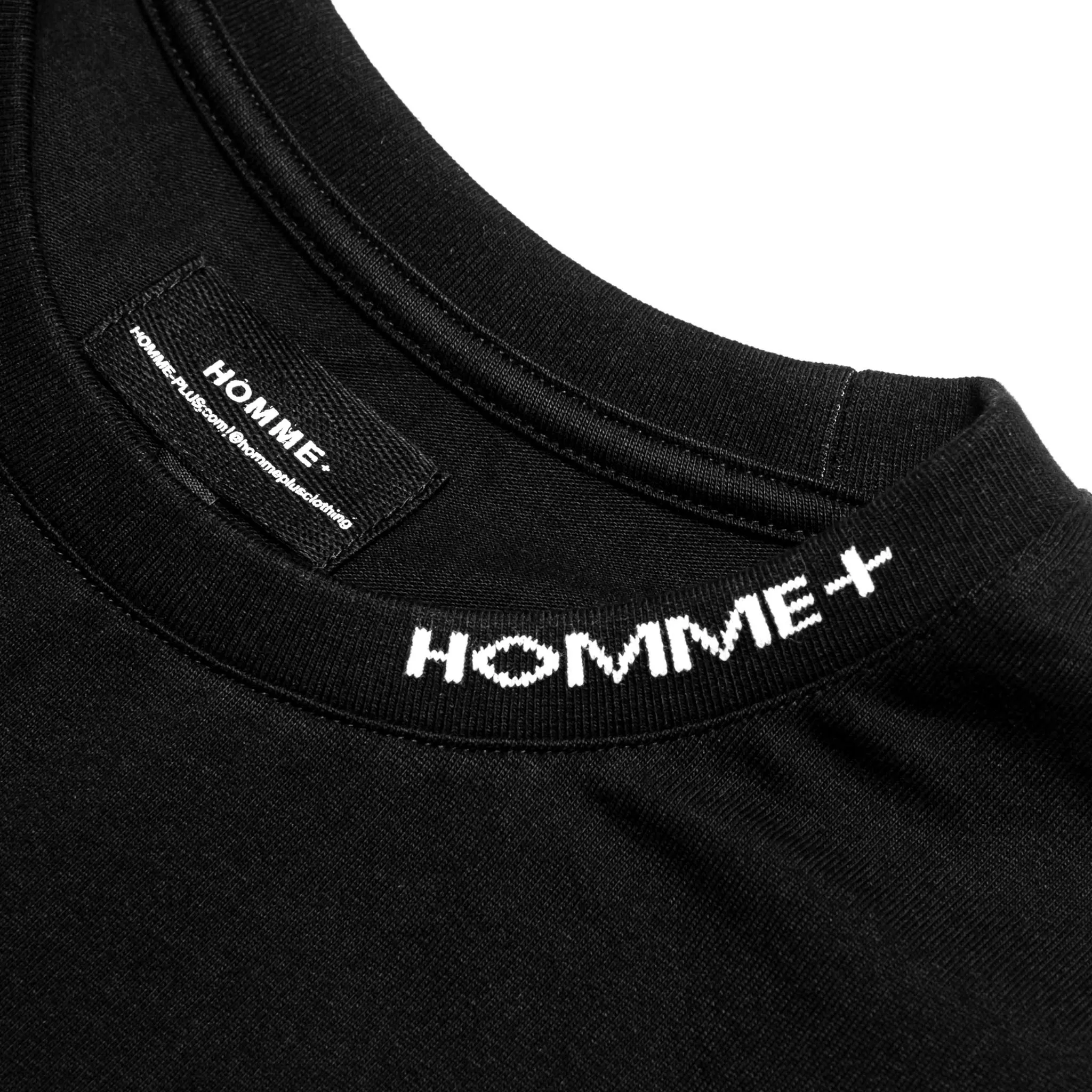 HOMME  QR Code Print Tee Black