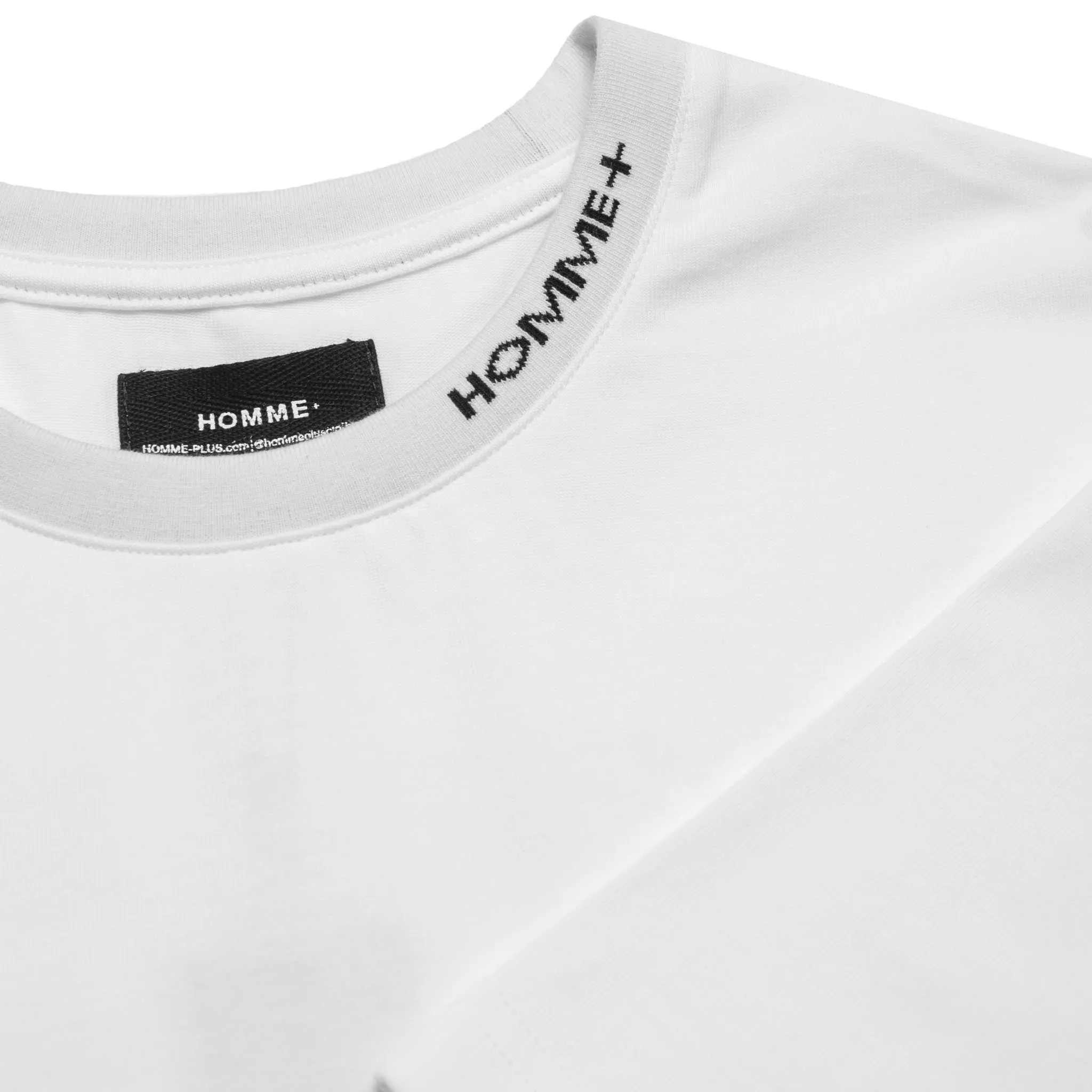 HOMME  QR Code Print Tee White