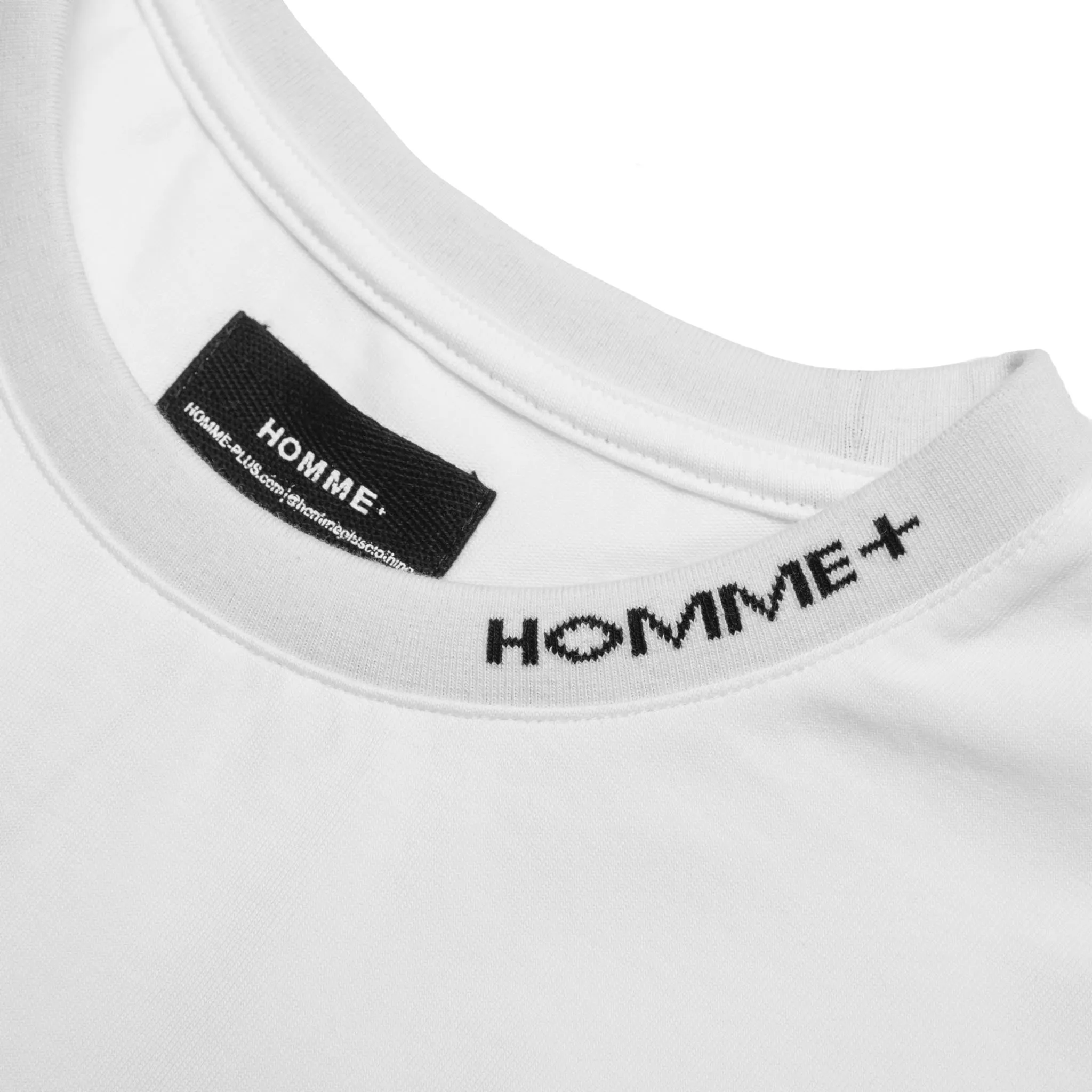 HOMME  QR Code Print Tee White