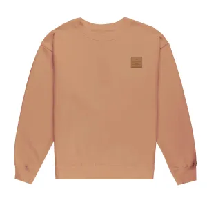 HOMME  Rubber Patch Crewneck Caramel