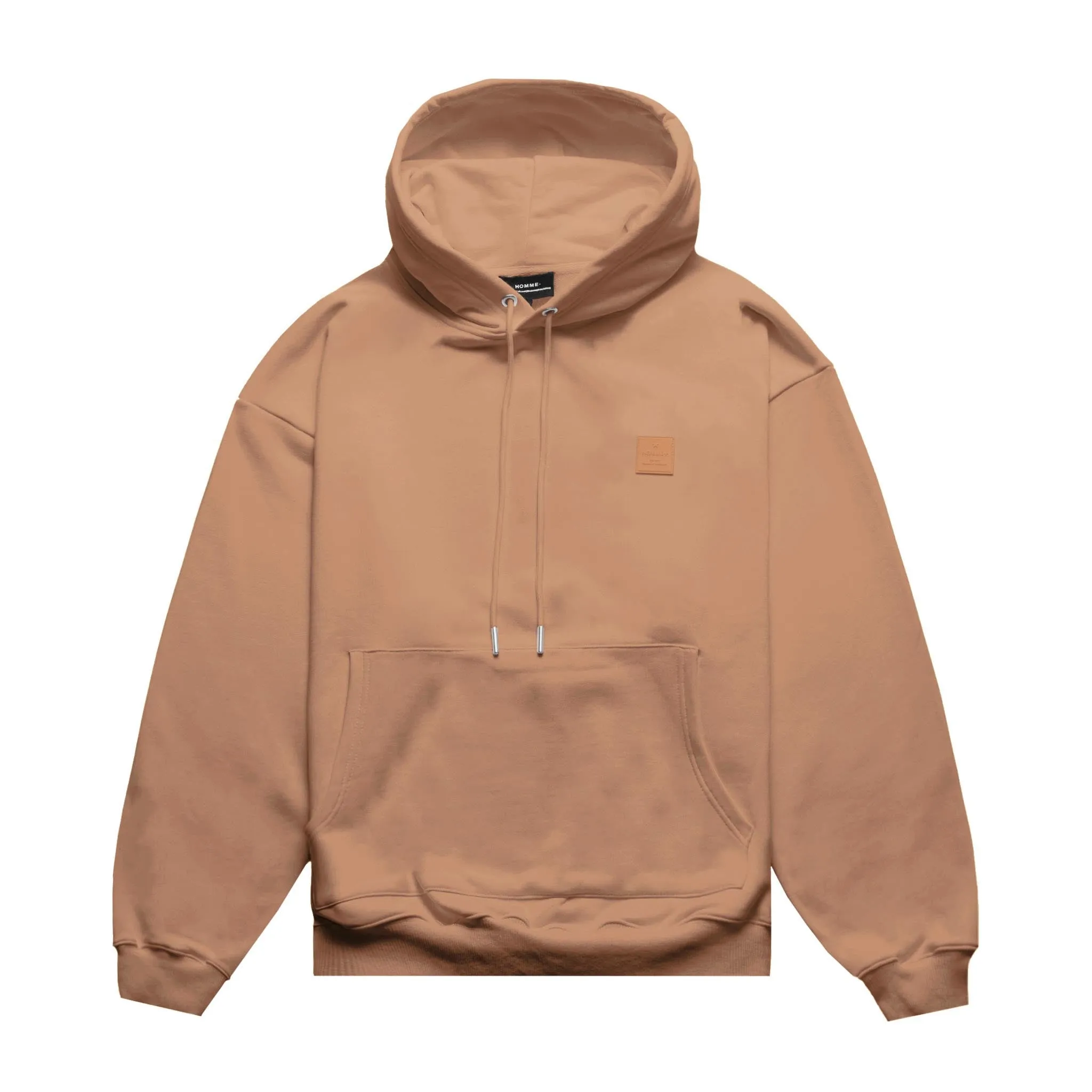 HOMME  Rubber Patch Hoodie Caramel