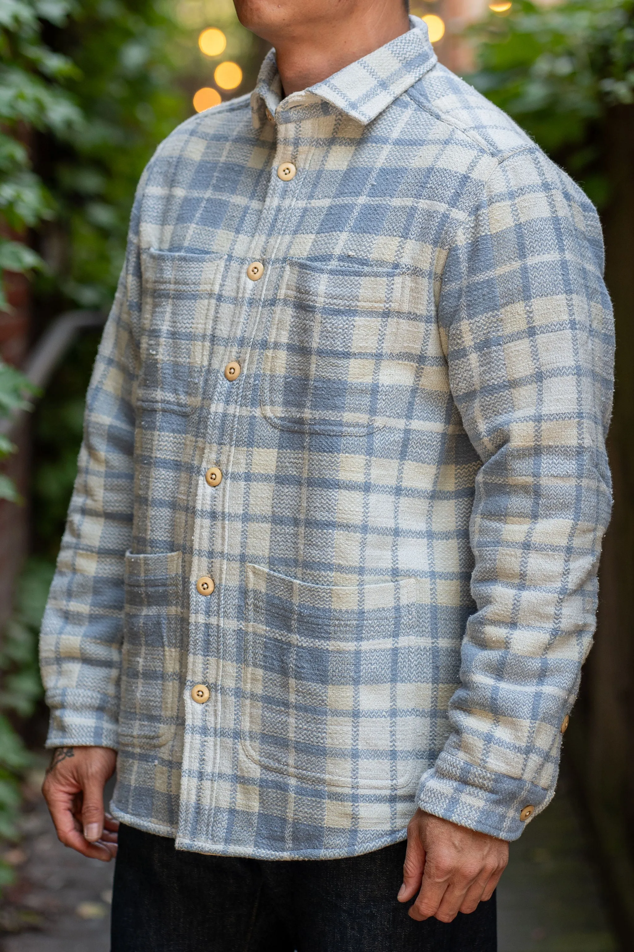 Indi   Ash Cole Overshirt - Faded Santa Fe Handwoven Plaid