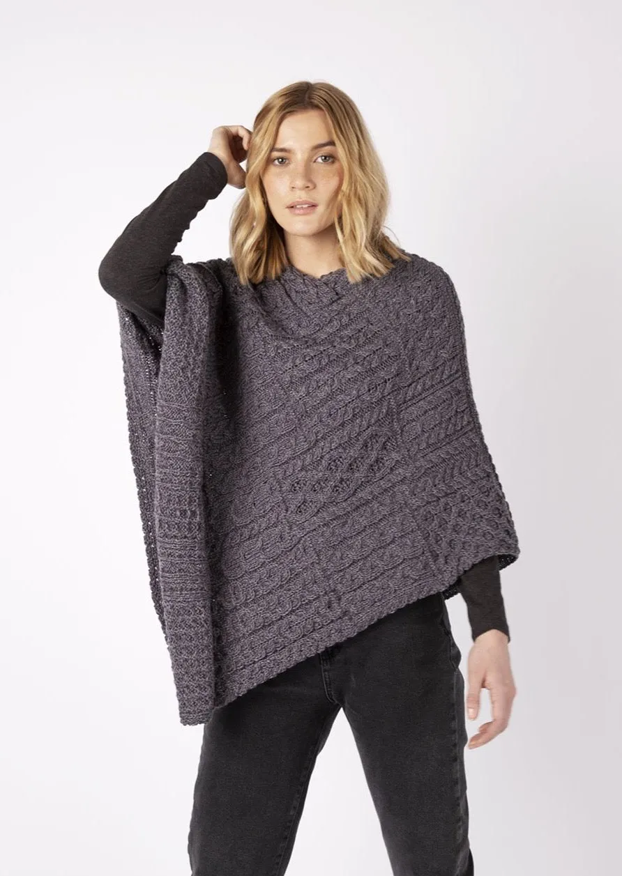 IrelandsEye Poncho | Steel Marl