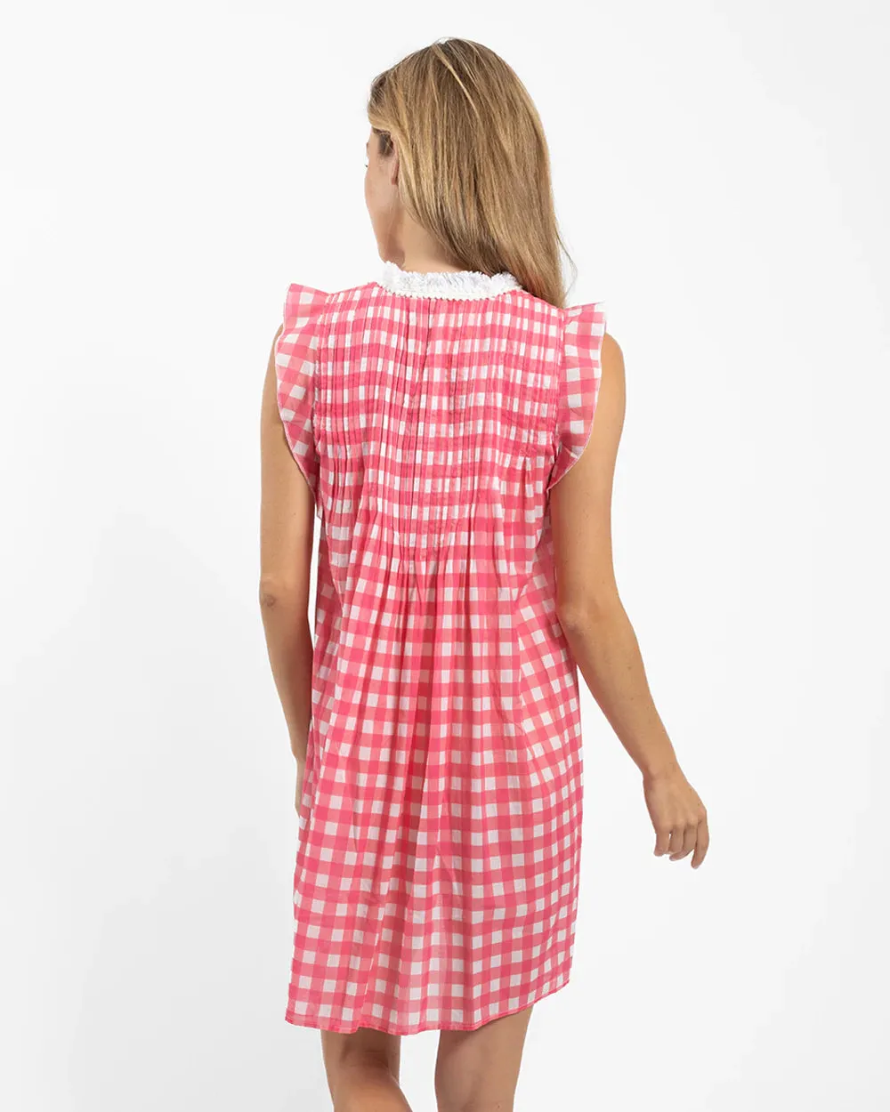 Jude Connally Larissa Dress Gingham Pink