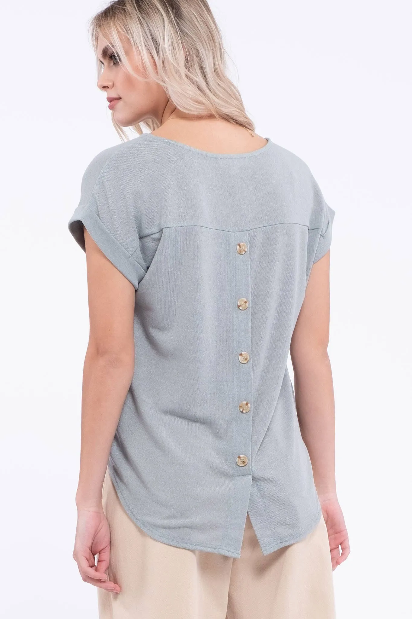 Kimono Short-Sleeve Geometric Top