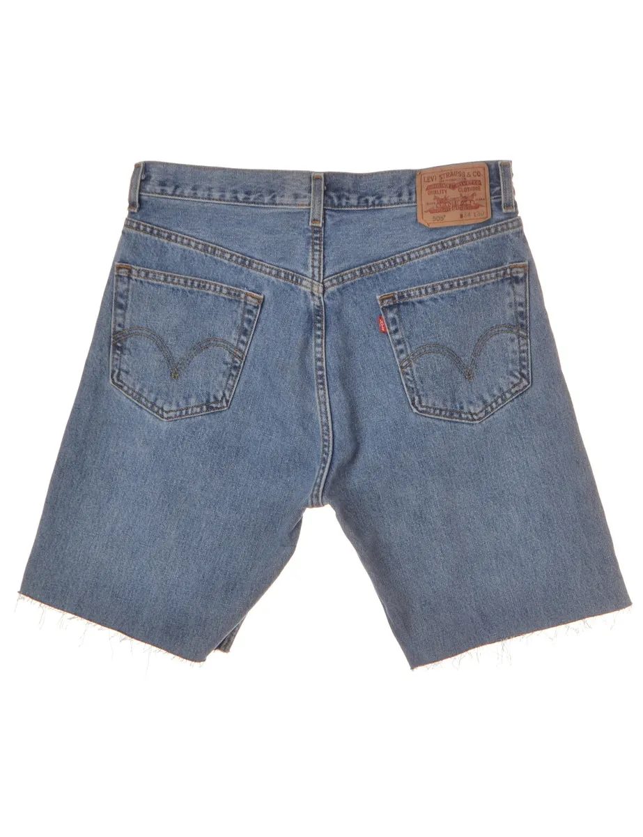 Label Mens Cut Off Denim Shorts