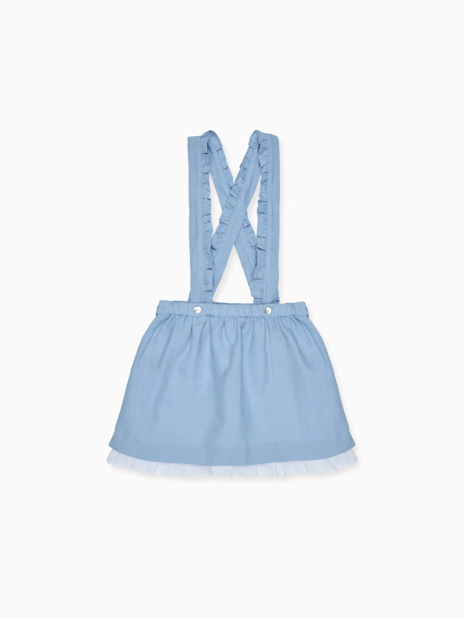 Light Blue Agata Girl Pinafore Skirt