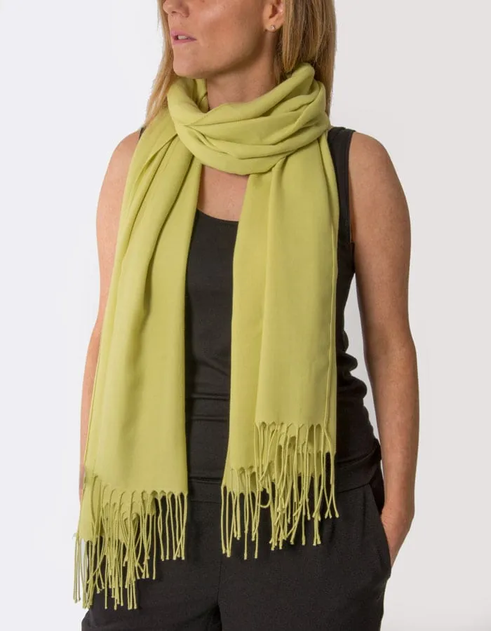 Lime Green Pashmina