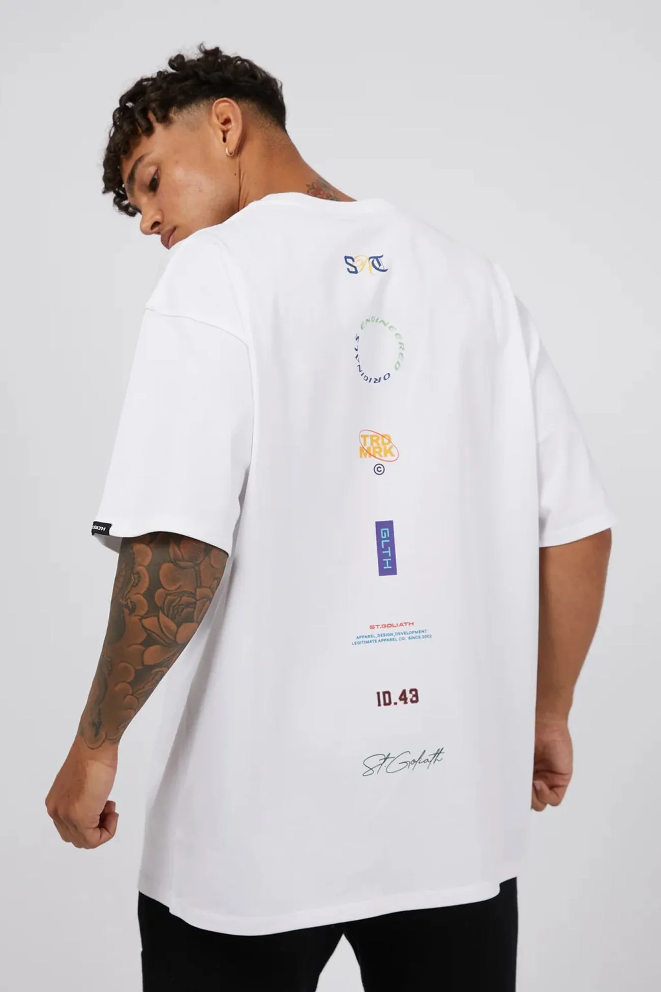 Logo Stack Tee White