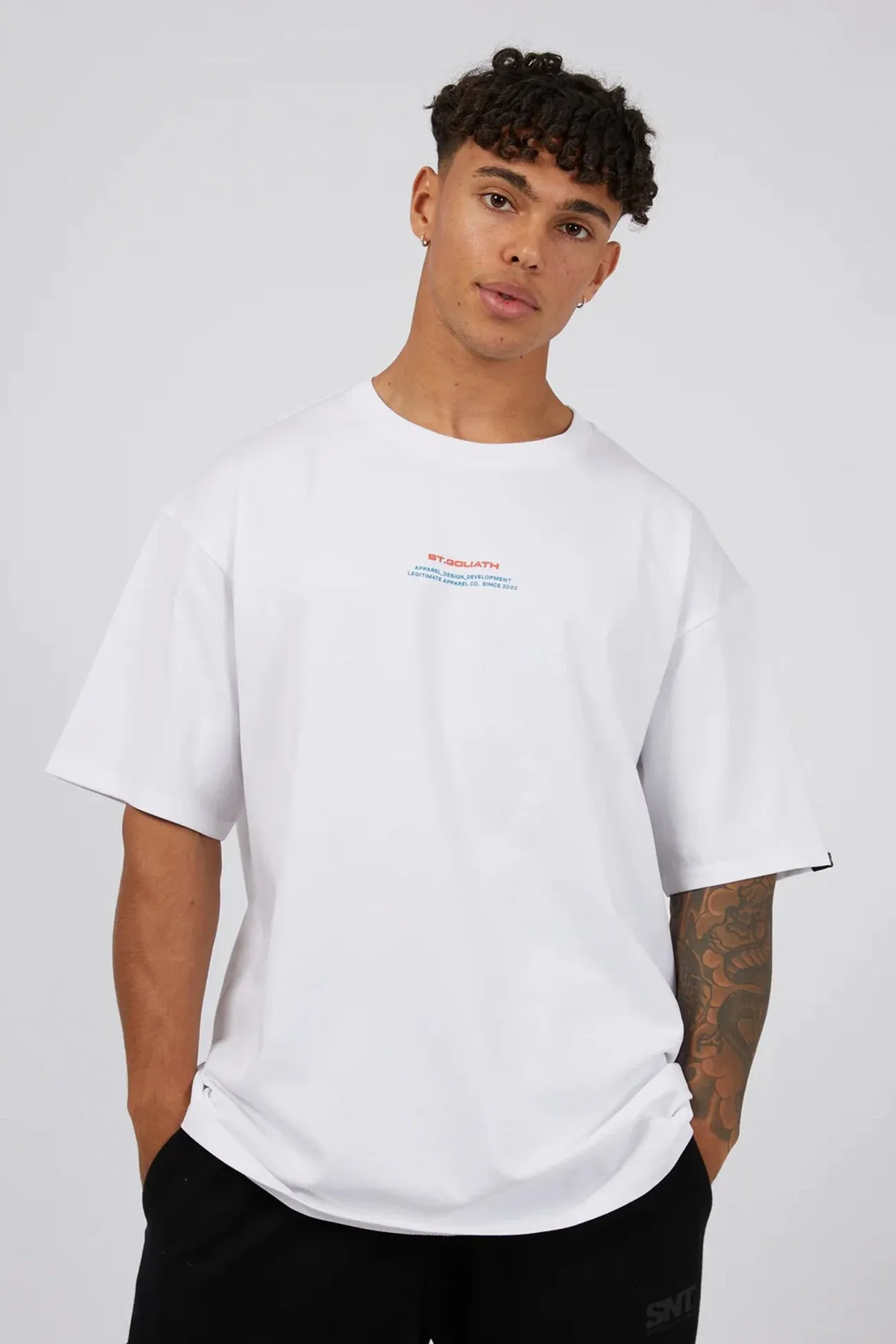 Logo Stack Tee White