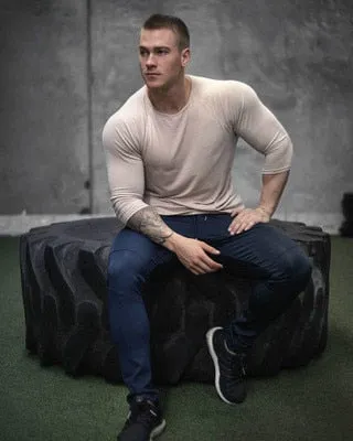 Long Sleeve Tshirt Men Solid Color Cotton T-shirt Bodybuilding Underwear Shirts Spring Jogger Sports Muscle Exercise 3XL