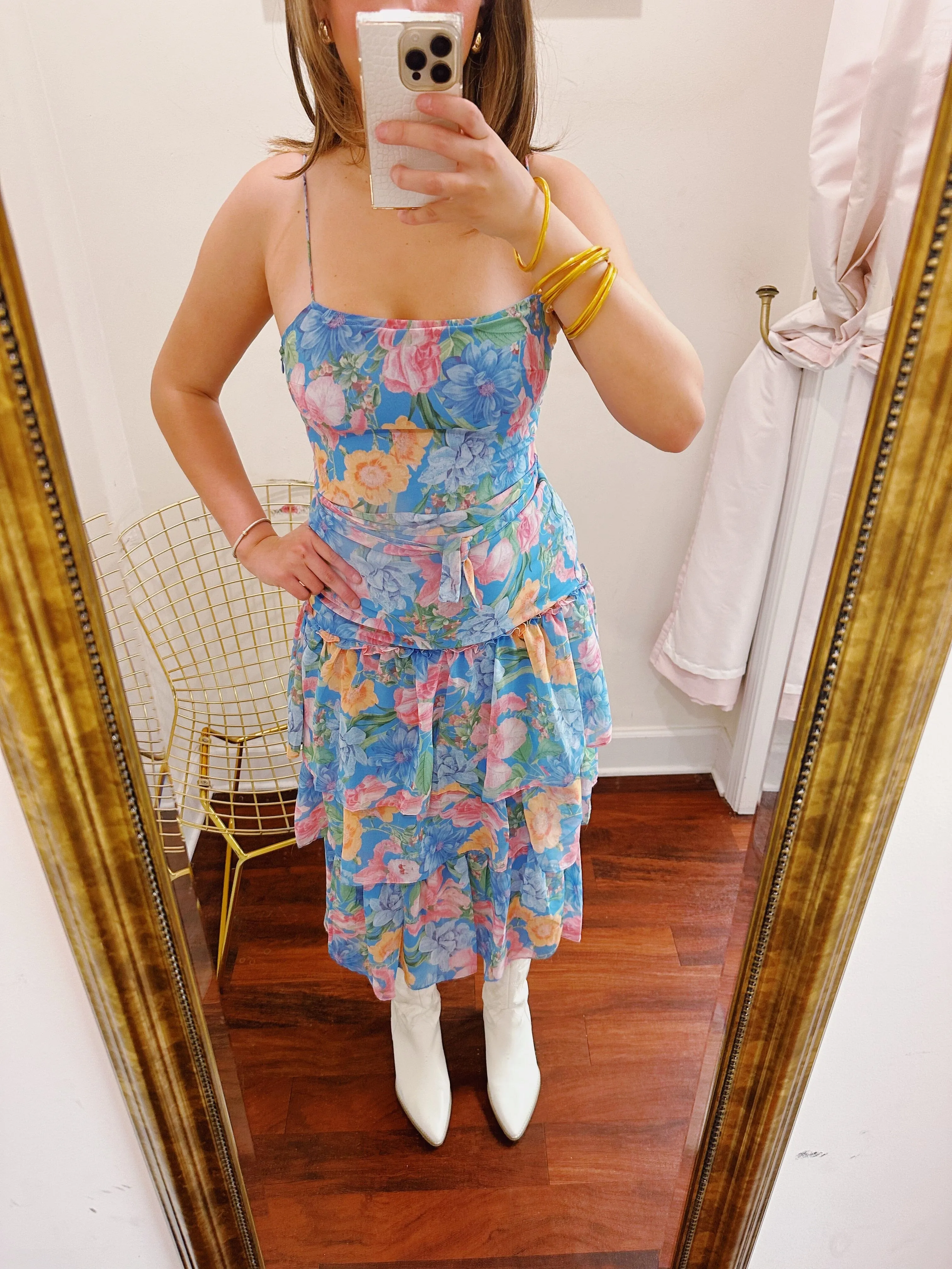 Marin Floral Midi Dress